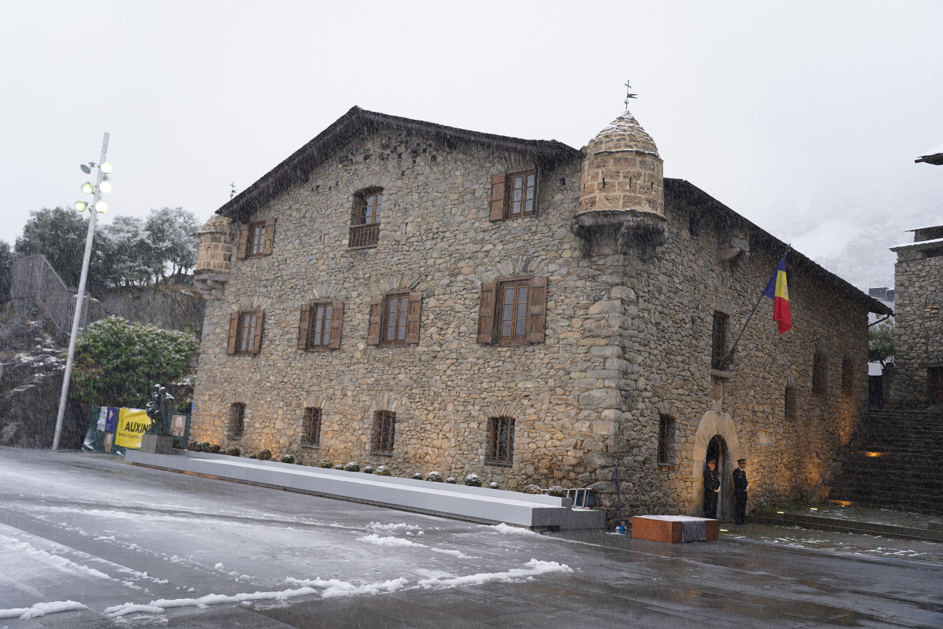 Casa de la Vall, aquest matí. 