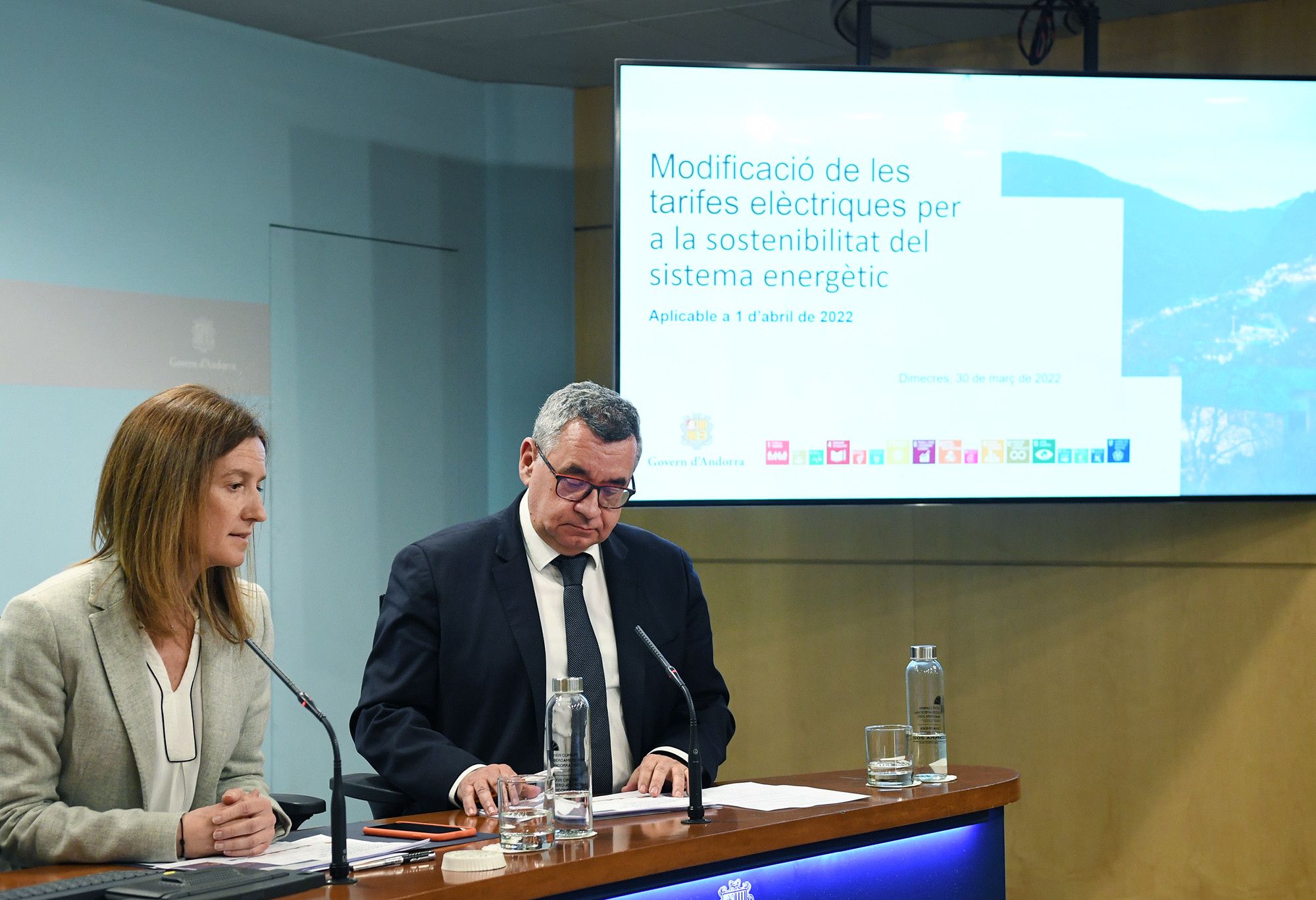 Calvó i Moles, durant una roda de premsa conjunta ara fa uns anys.