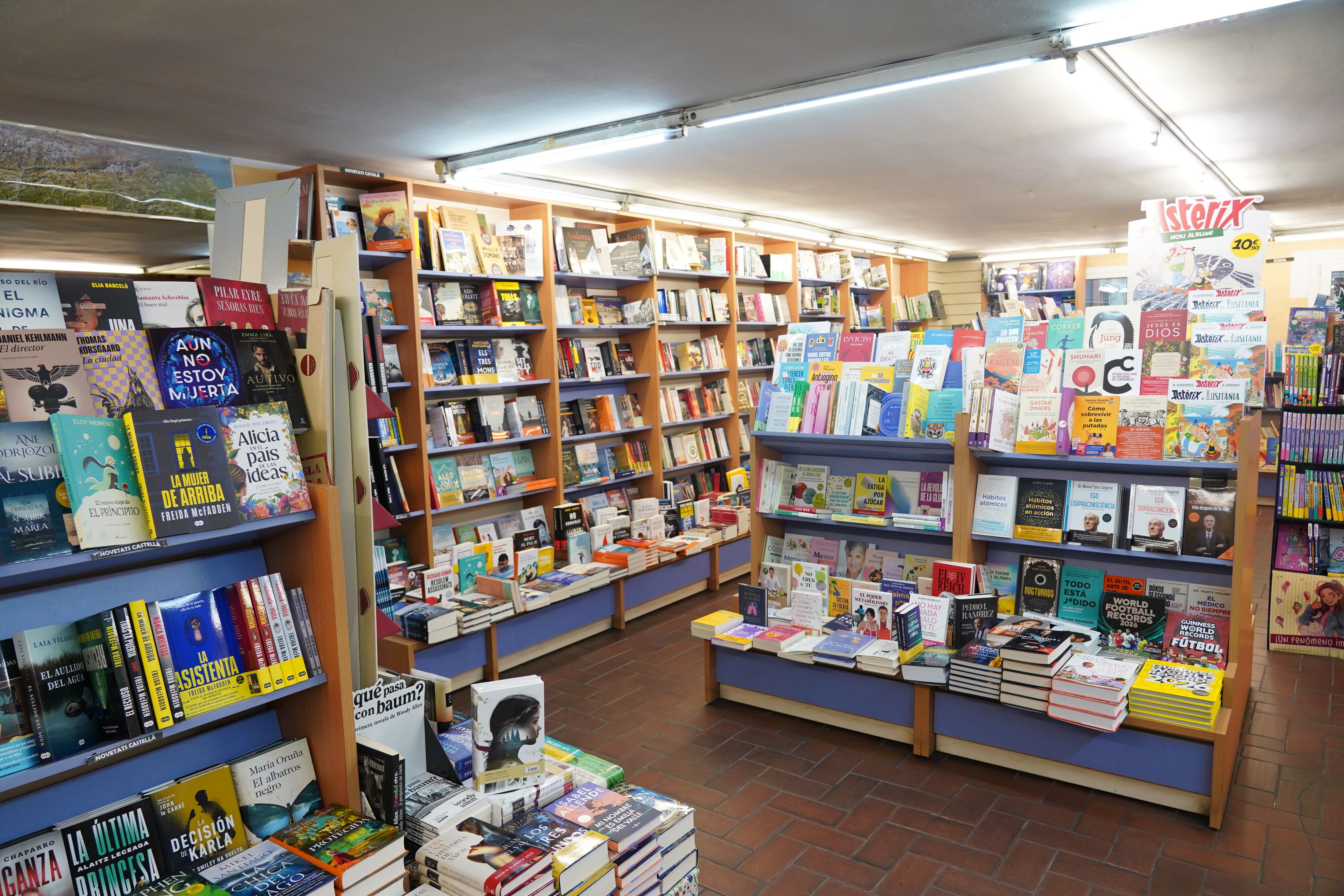 Estoc exposat al local de La Llibreria.
