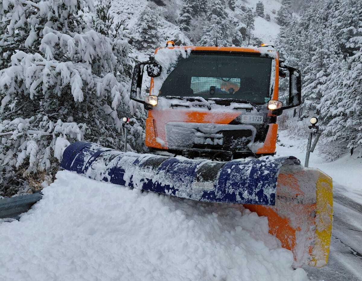 Un vehicle del COEX en funcionament.