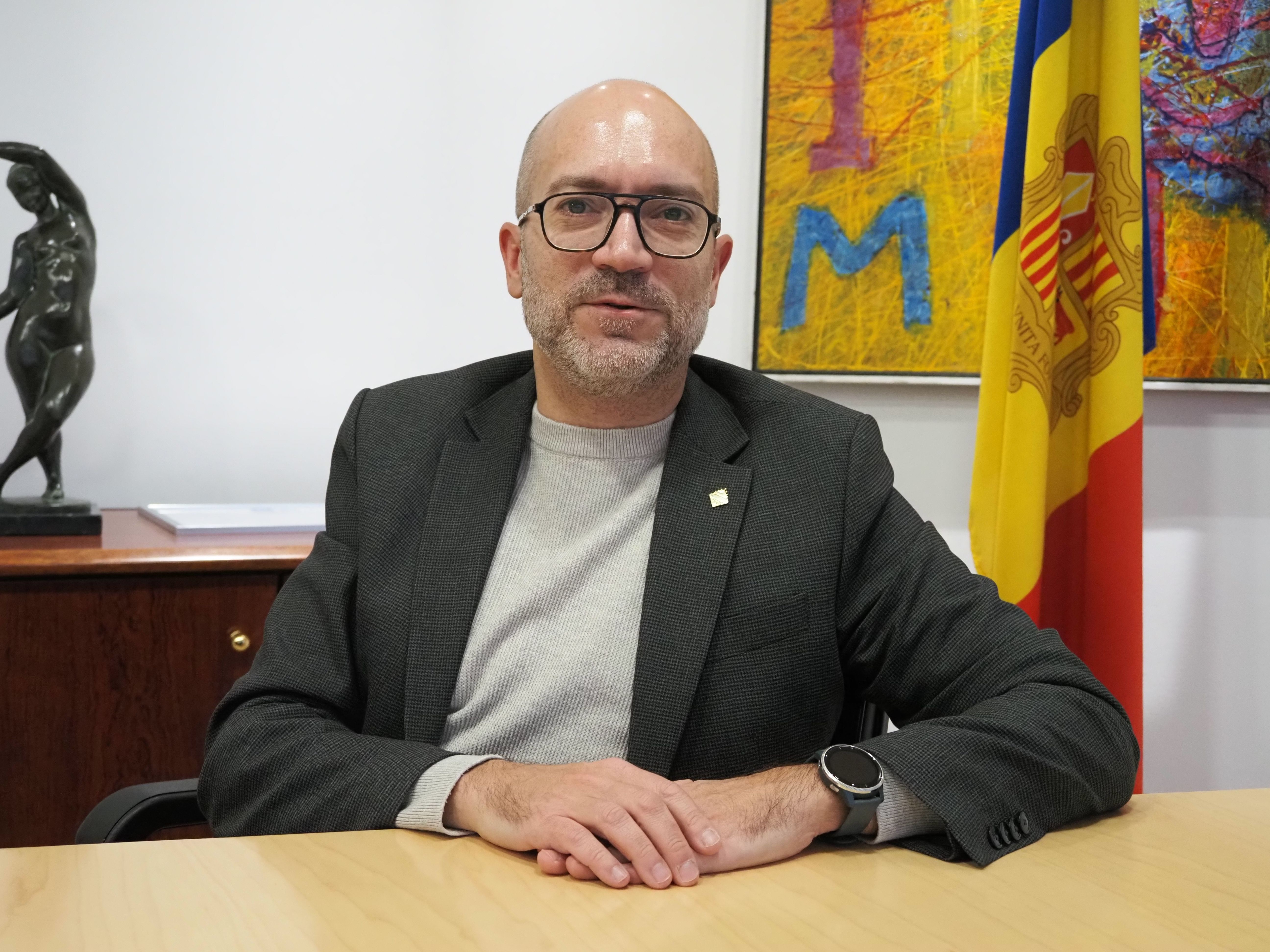 Joan Sans, conseller de Cultura, Infància i Joventut d'Encamp.