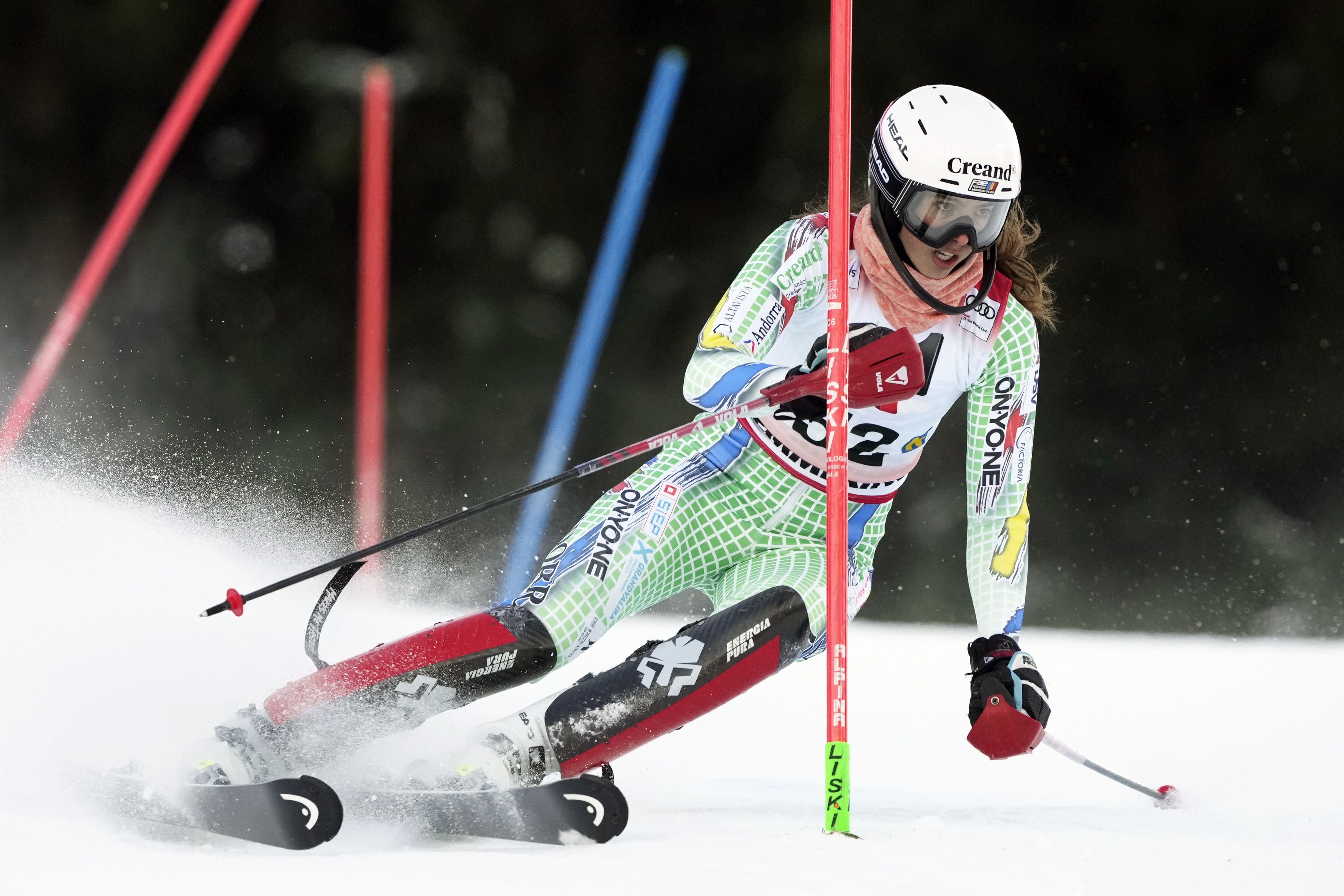 Carla Mijares, a Semmering a la primera mànega, on ha estat 24a.