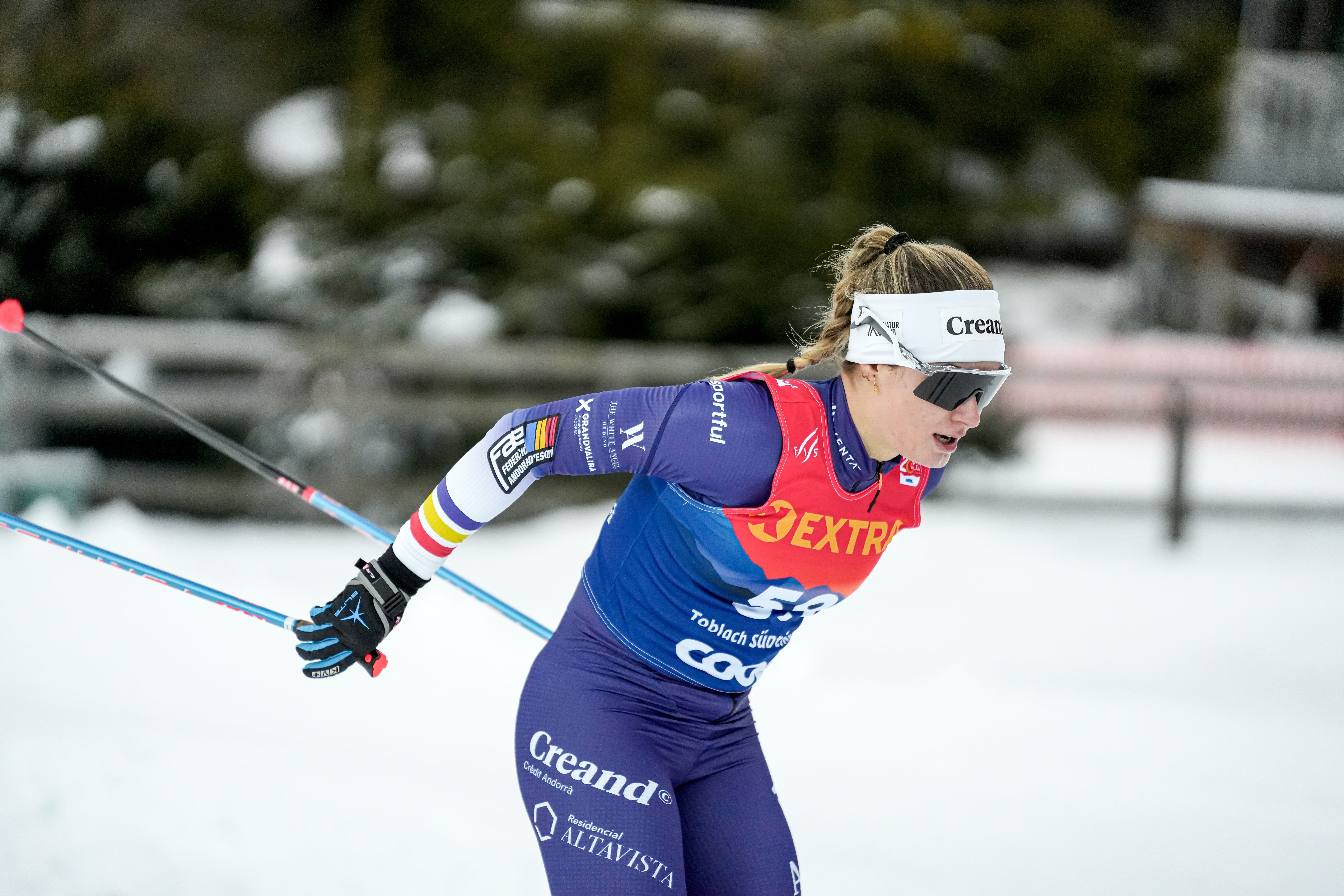 Gina del Rio en plena competició.