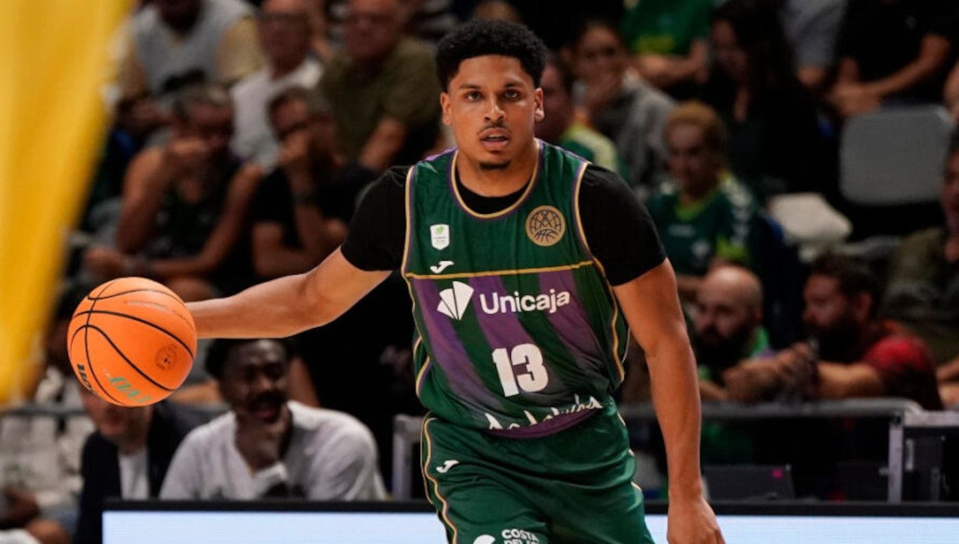 Xavier Castañeda, durant un partit amb l'Unicaja.