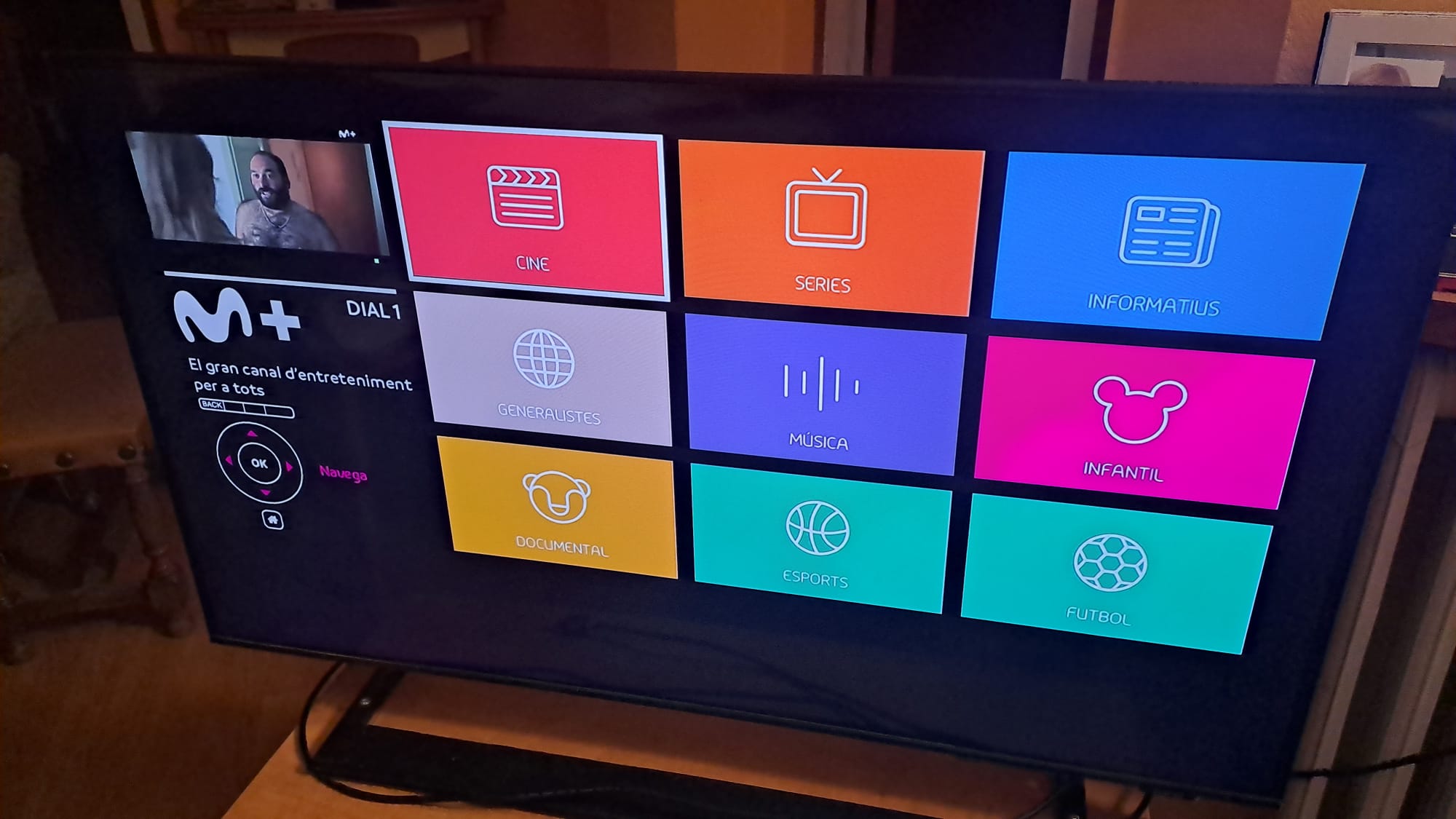 El menú del paquet de Movistar que subministra Andorra Telecom.