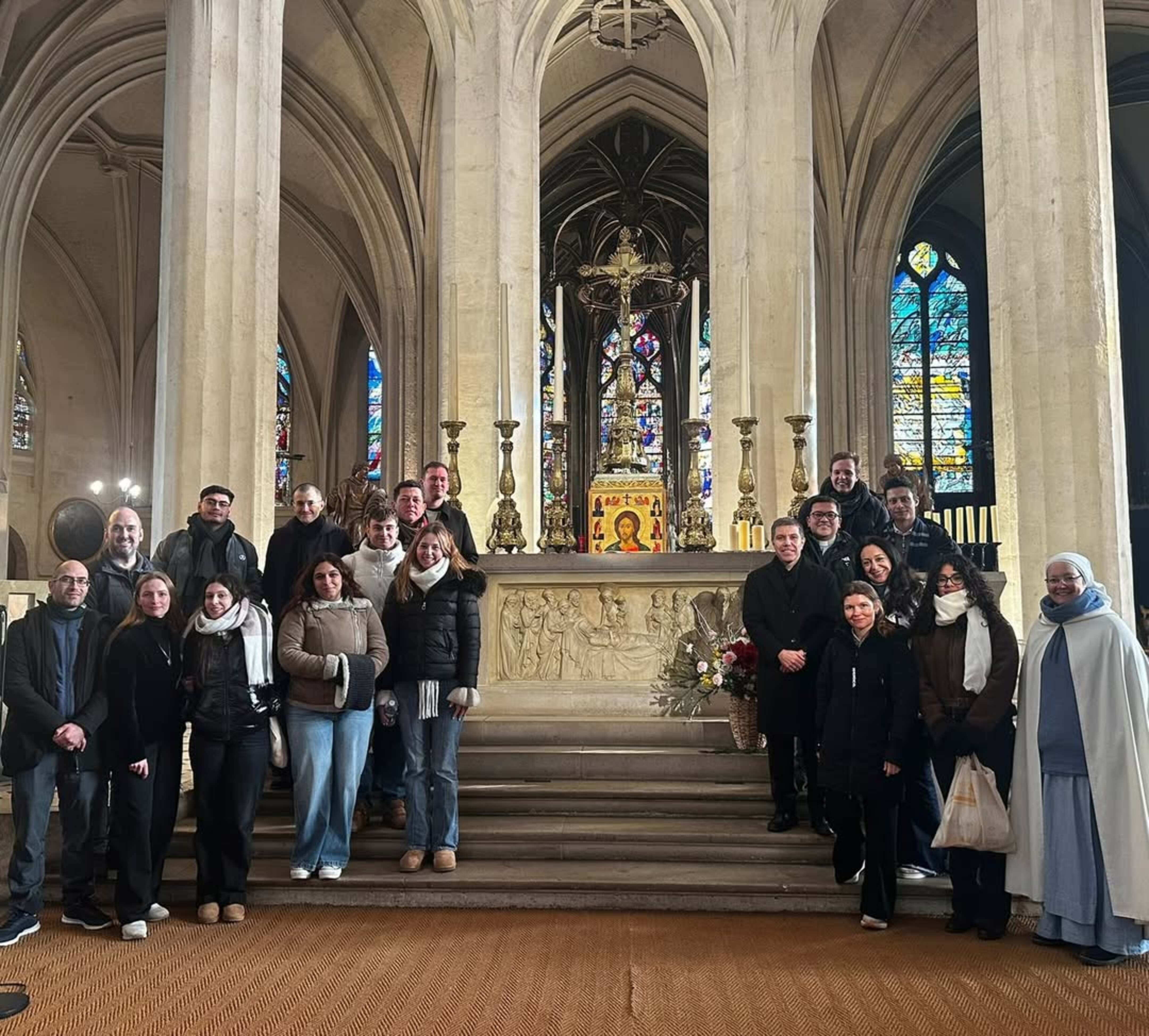 La delegació del bisbat d'Urgell a Taizé. La delegació del bisbat d'Urgell a Taizé.