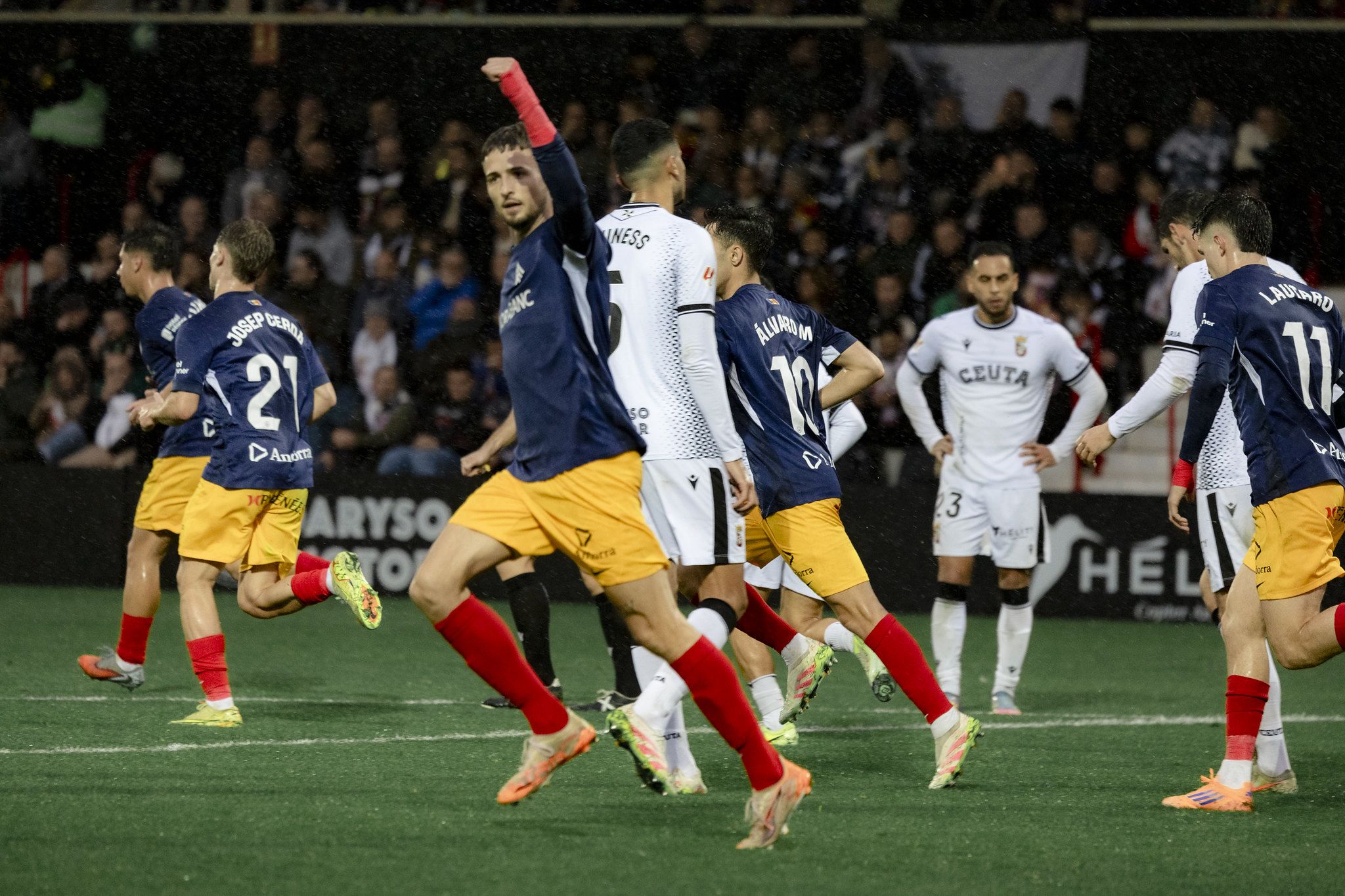 El gol de Manu Nieto va permetre a l'FC Andorra somiar amb l'empat.