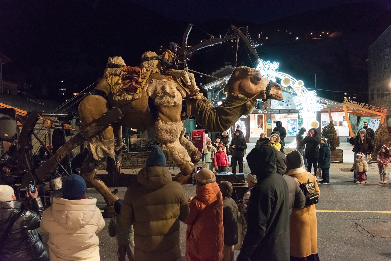 Un camell durant la cavalcada de Canillo.