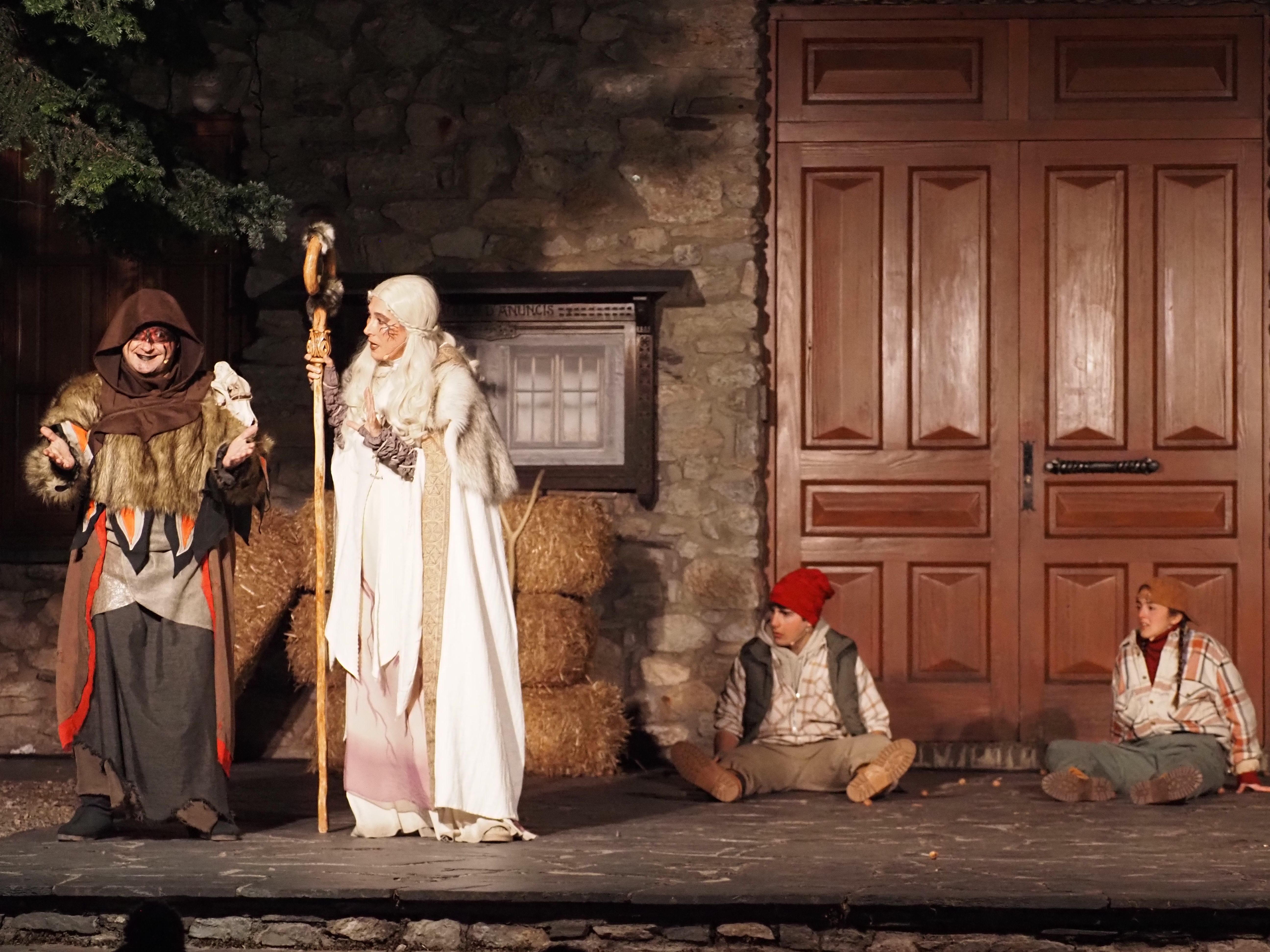 Un moment de la representació d''Els Pastorets'. Un moment de la representació d''Els Pastorets'.