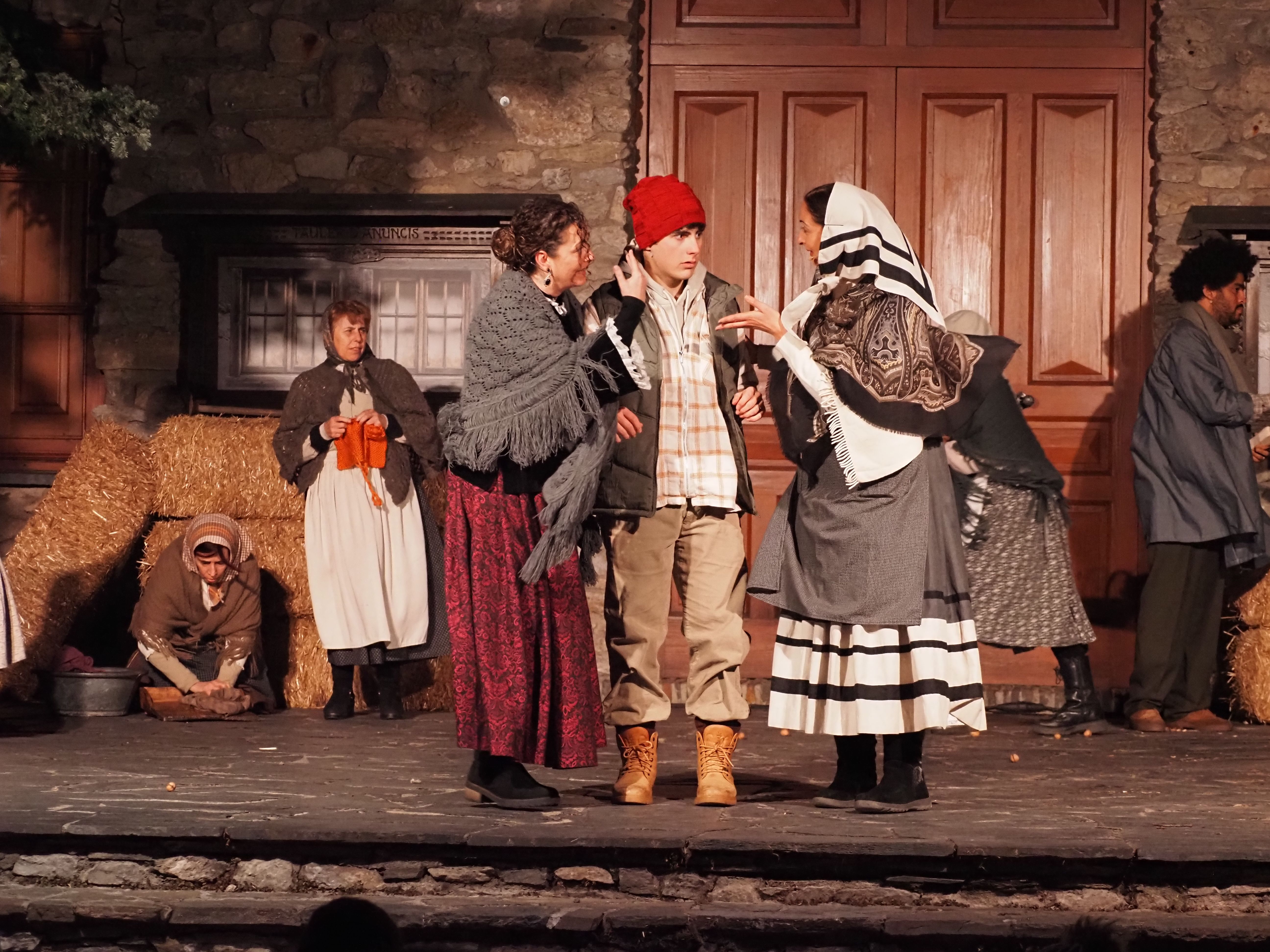 Un moment de la representació d''Els Pastorets'. Un moment de la representació d''Els Pastorets'.