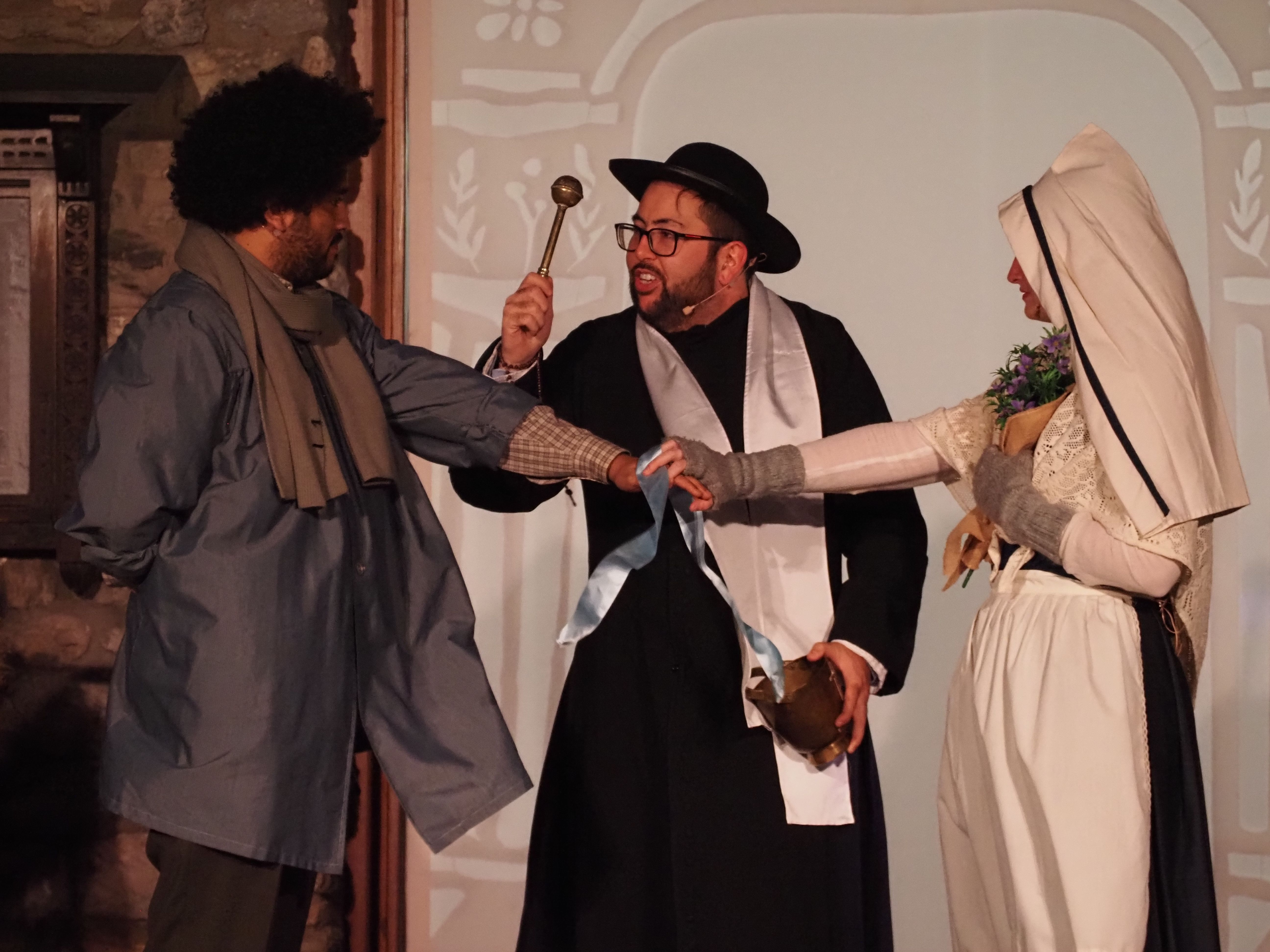 Moment del casament de Josep i Maria. Moment del casament de Josep i Maria.