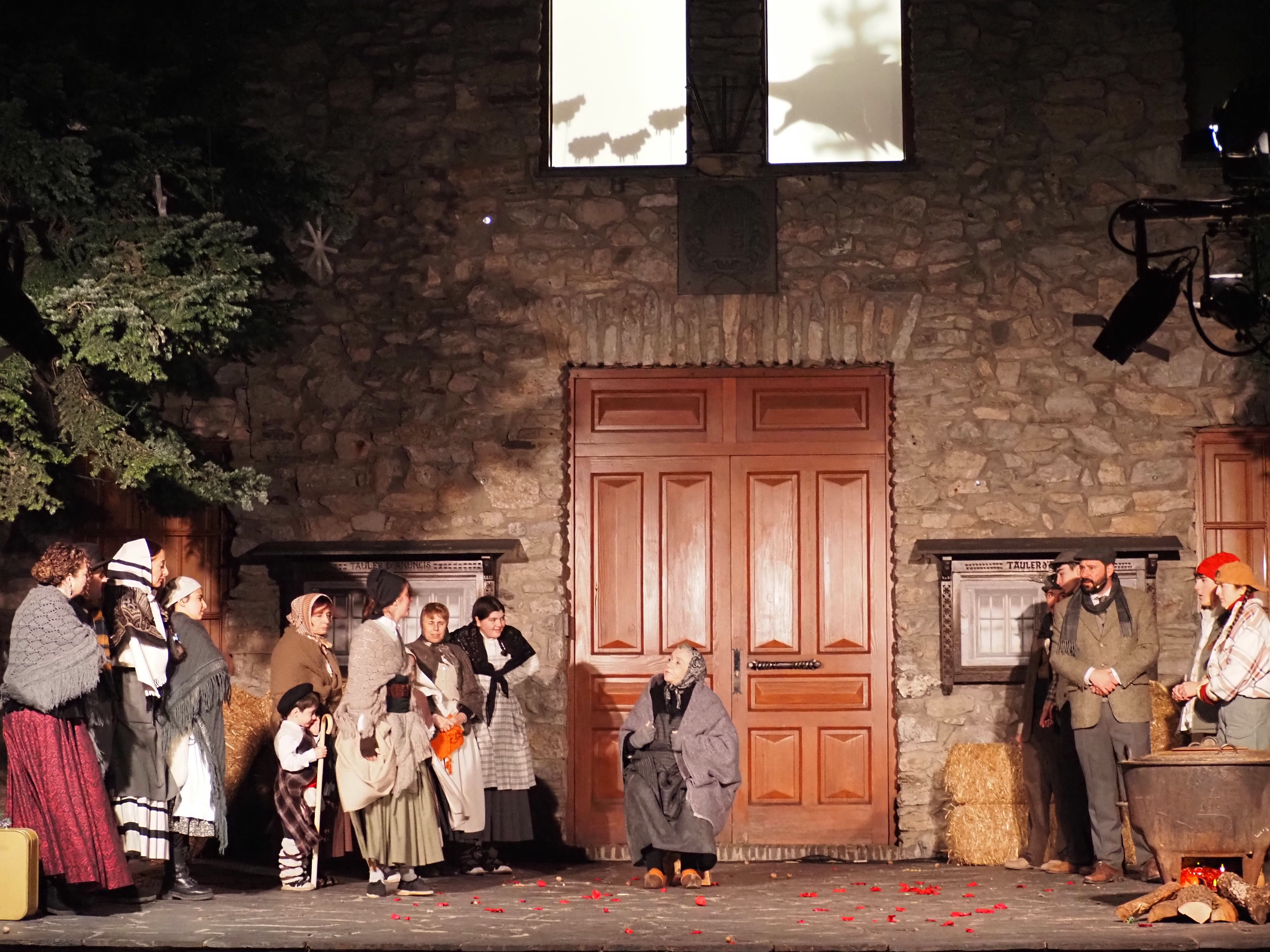 Un instant de la representació d''Els Pastorets'. Un instant de la representació d''Els Pastorets'.