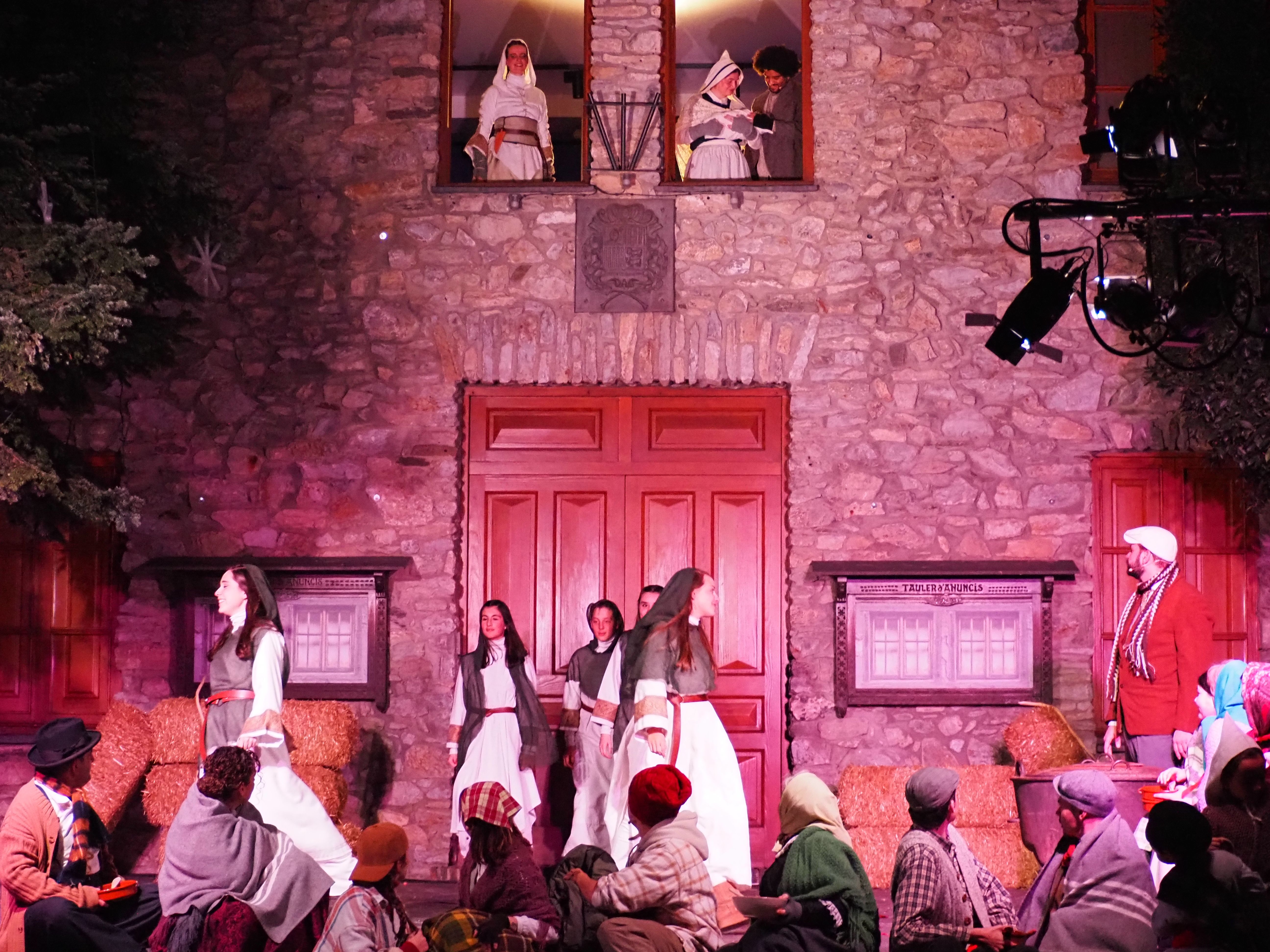 Part final de la representació d''Els Pastorets'. Part final de la representació d''Els Pastorets'.