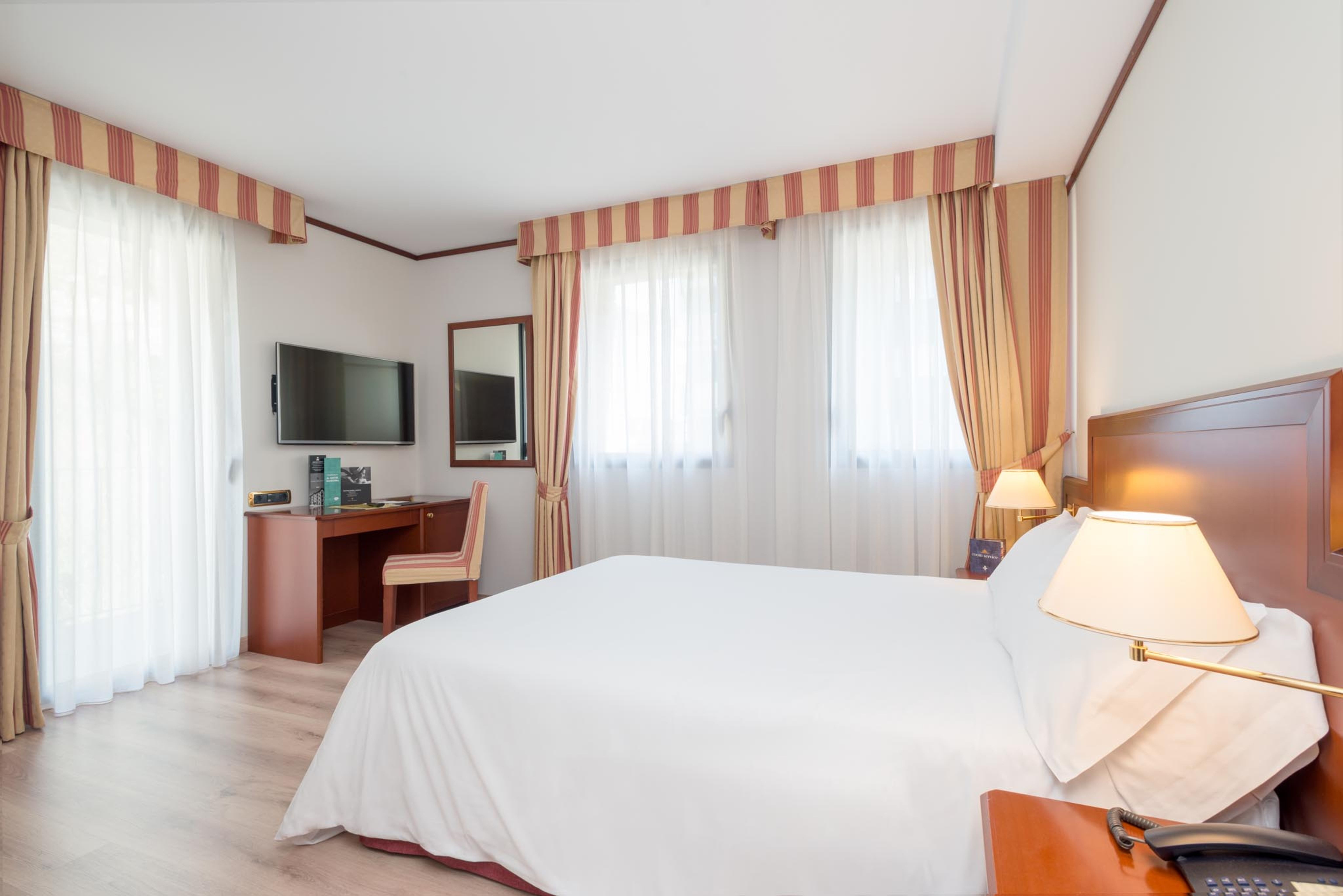 Una habitació de l'hotel on van passar els fets.