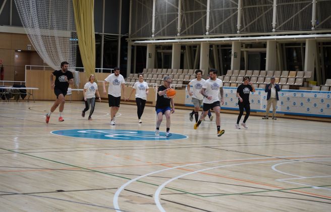 Un moment del partit.