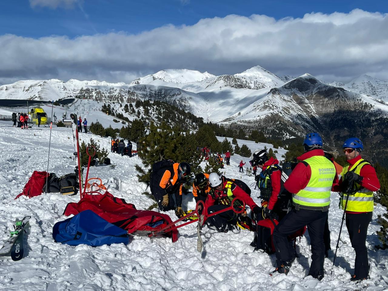 Una imatge del simulacre d'aquest matí.