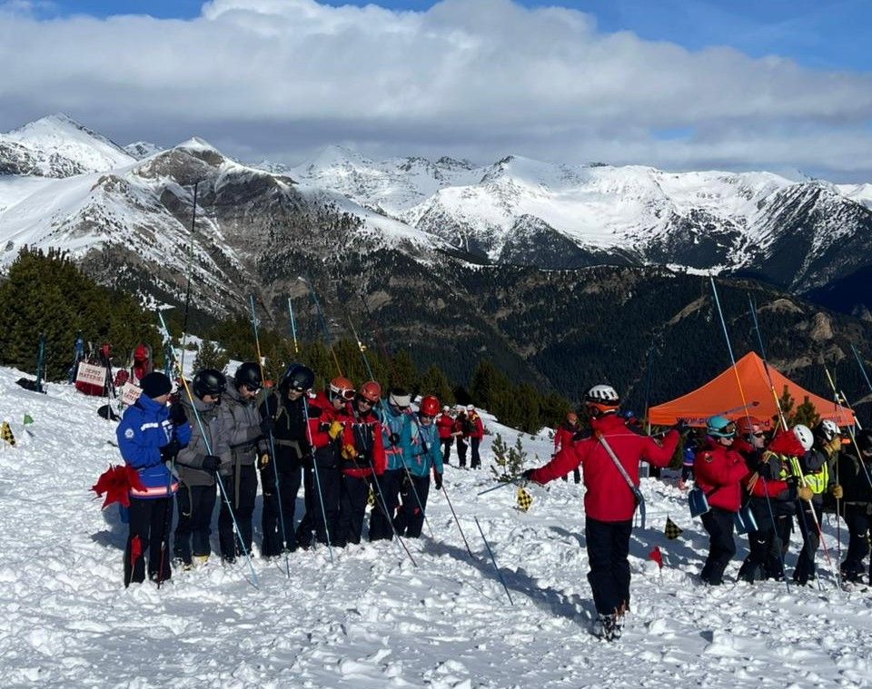Una imatge del simulacre d'aquest matí.