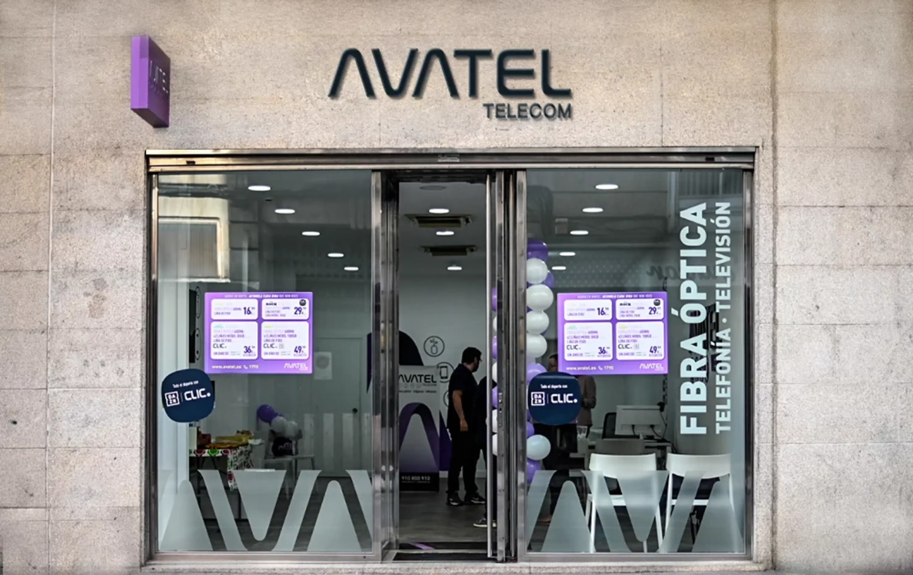 Una oficina d'Avatel a Galícia.