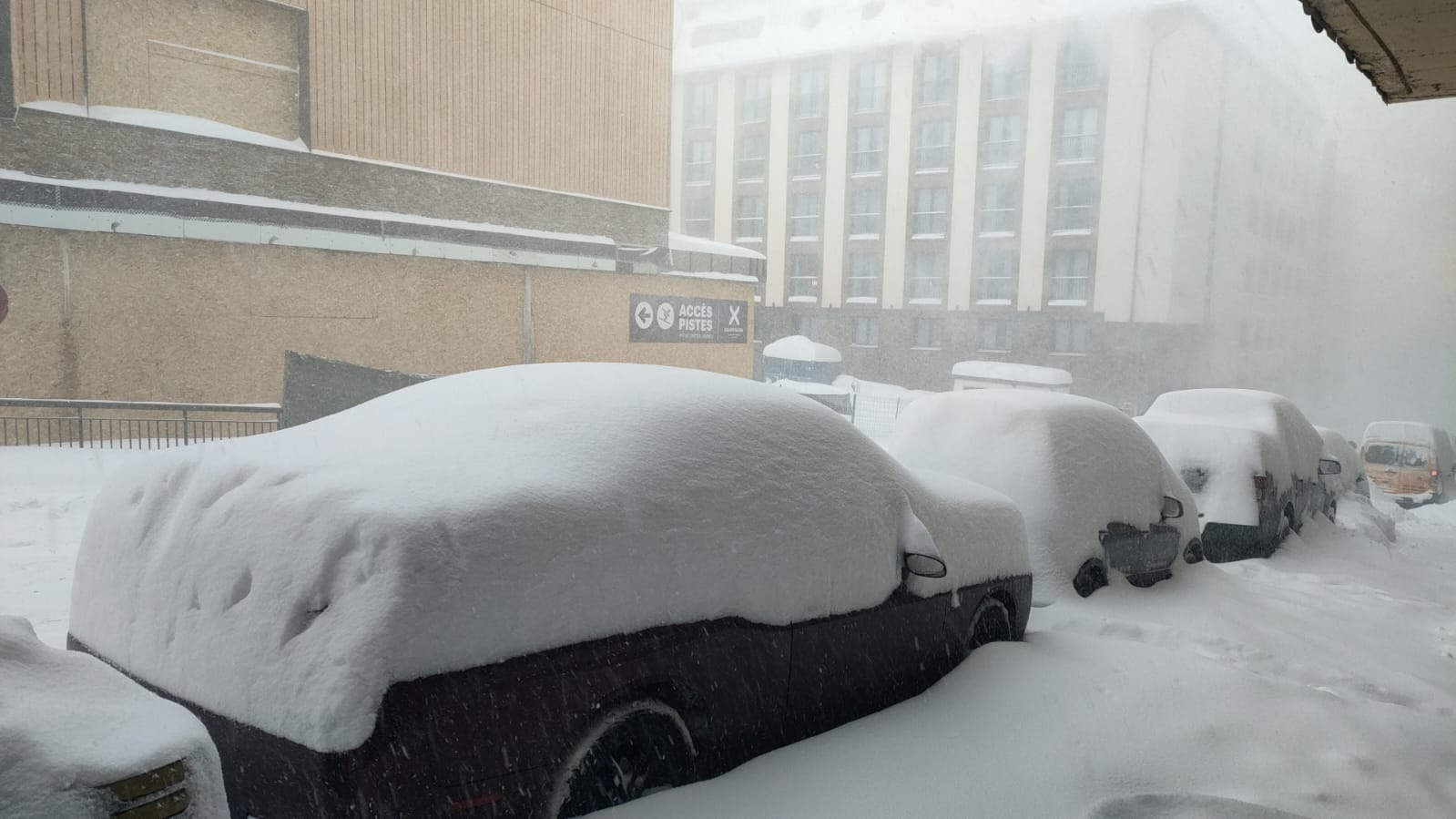 Els gruixos que han caigut al Pas de la Casa. Els gruixos que han caigut al Pas de la Casa.