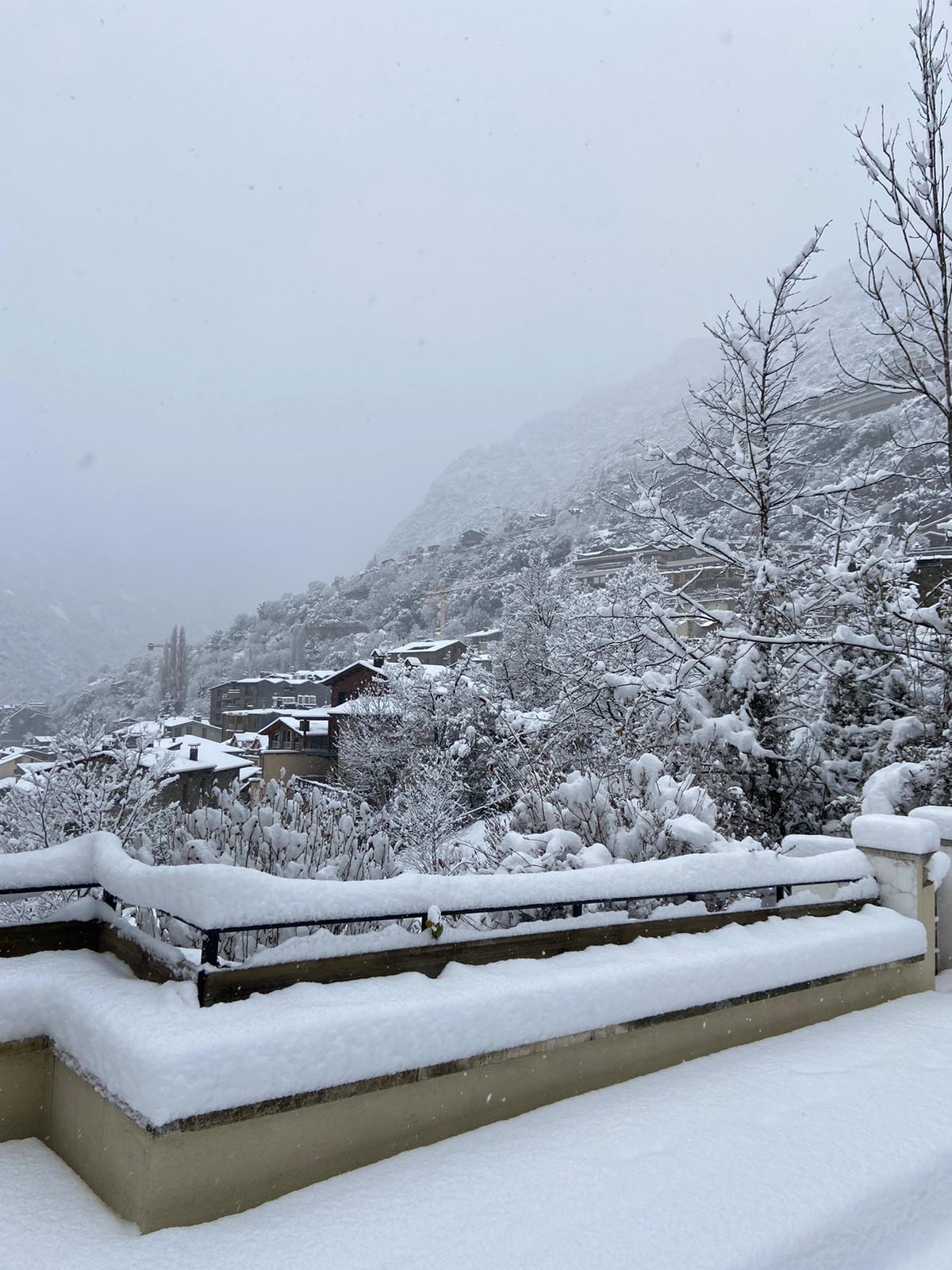 Nevada a Sa Calma, a Escaldes. Nevada a Sa Calma, a Escaldes.