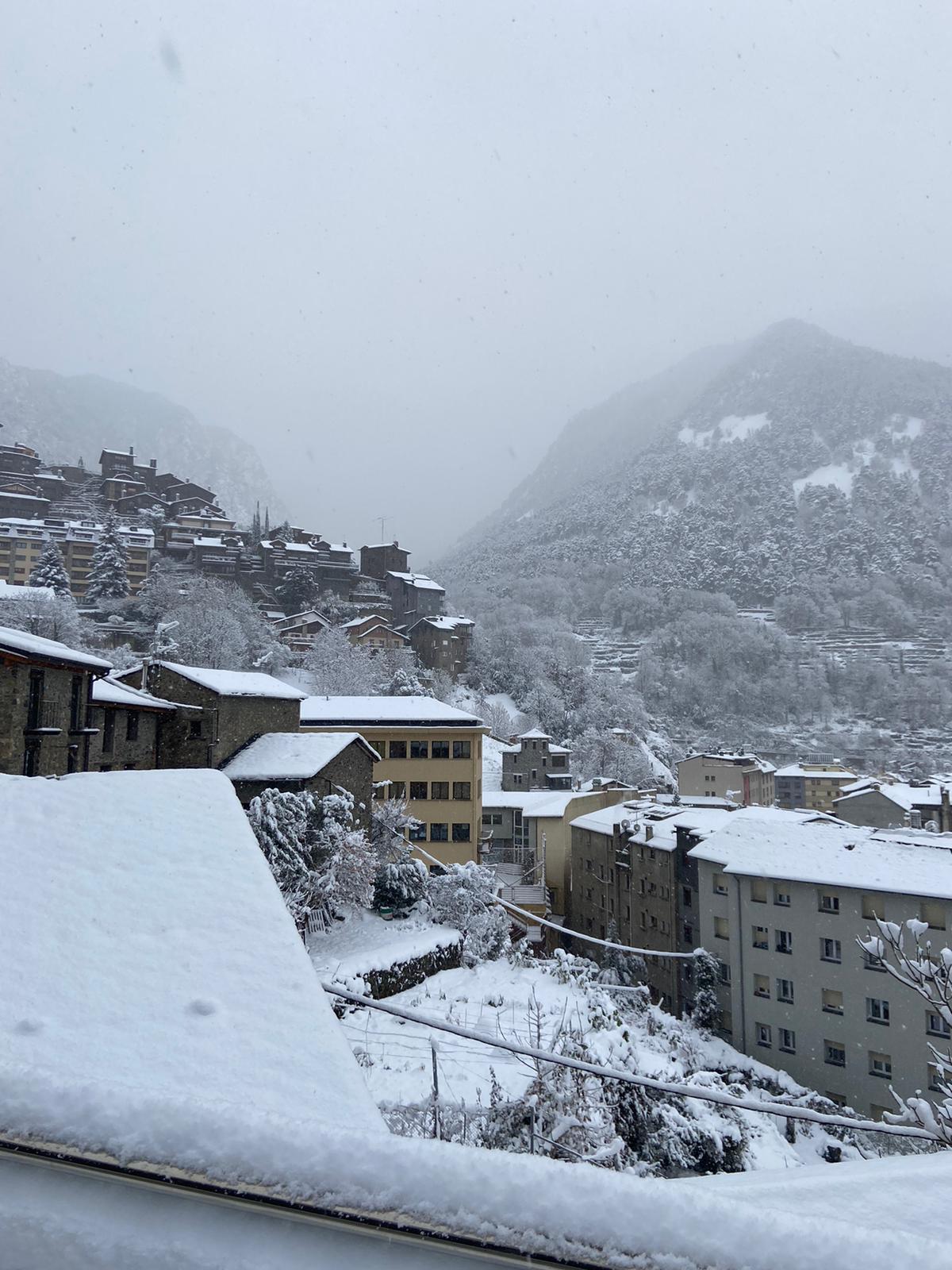 Nevada a Sa Calma, a Escaldes. Nevada a Sa Calma, a Escaldes.