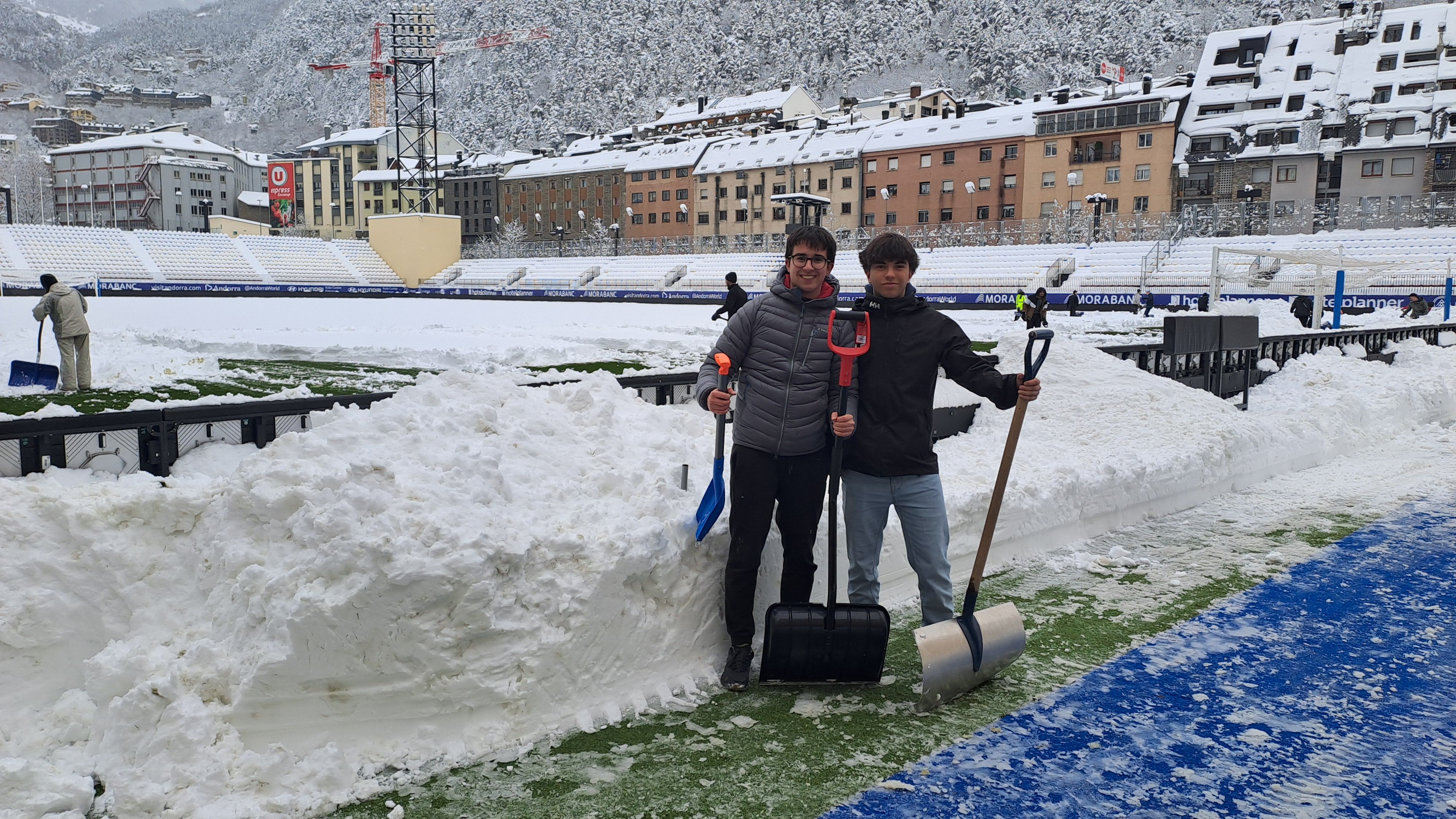 El Nil i el Ramon, amb pales.