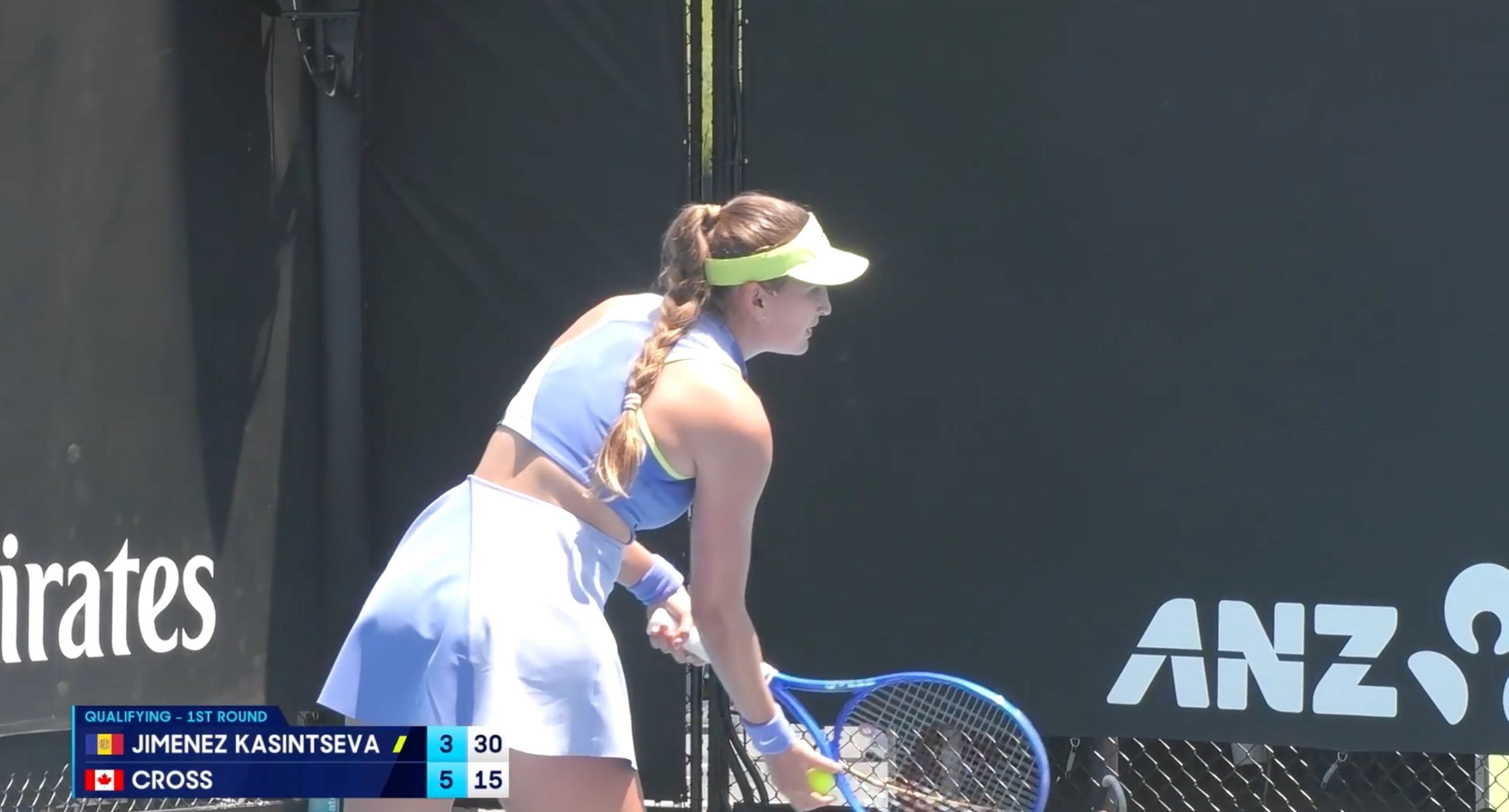 Vicky Jiménez, en el seu debut aquest curs a Melbourne, Austràlia.