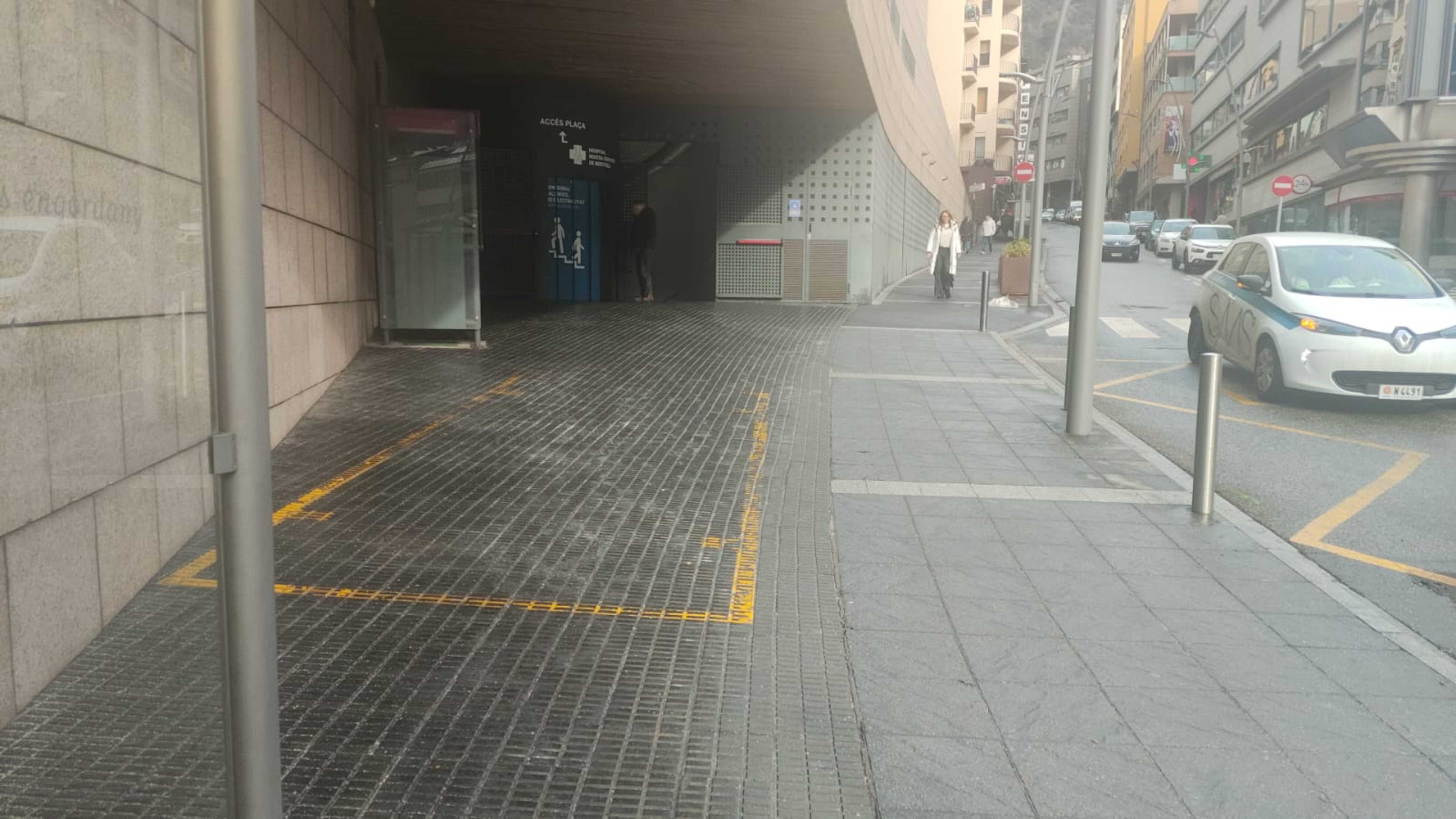 Una imatge de la vorera en qüestió.