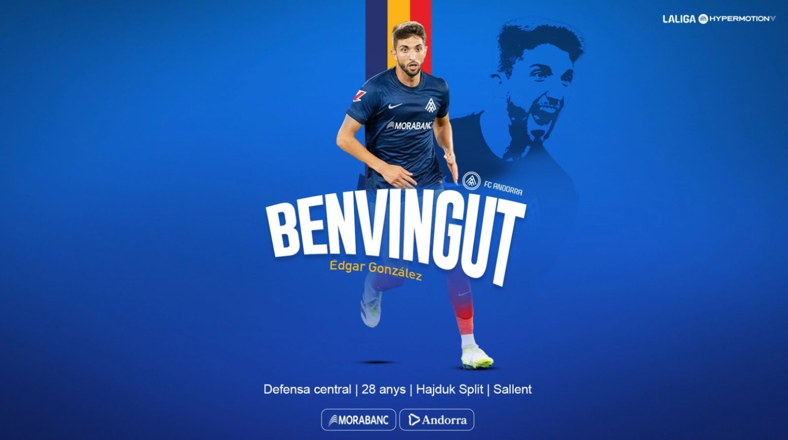 L'FC Andorra ha anunciat aquest dilluns la incorporació d'Edgar González per reforçar l'eix de la defensa.