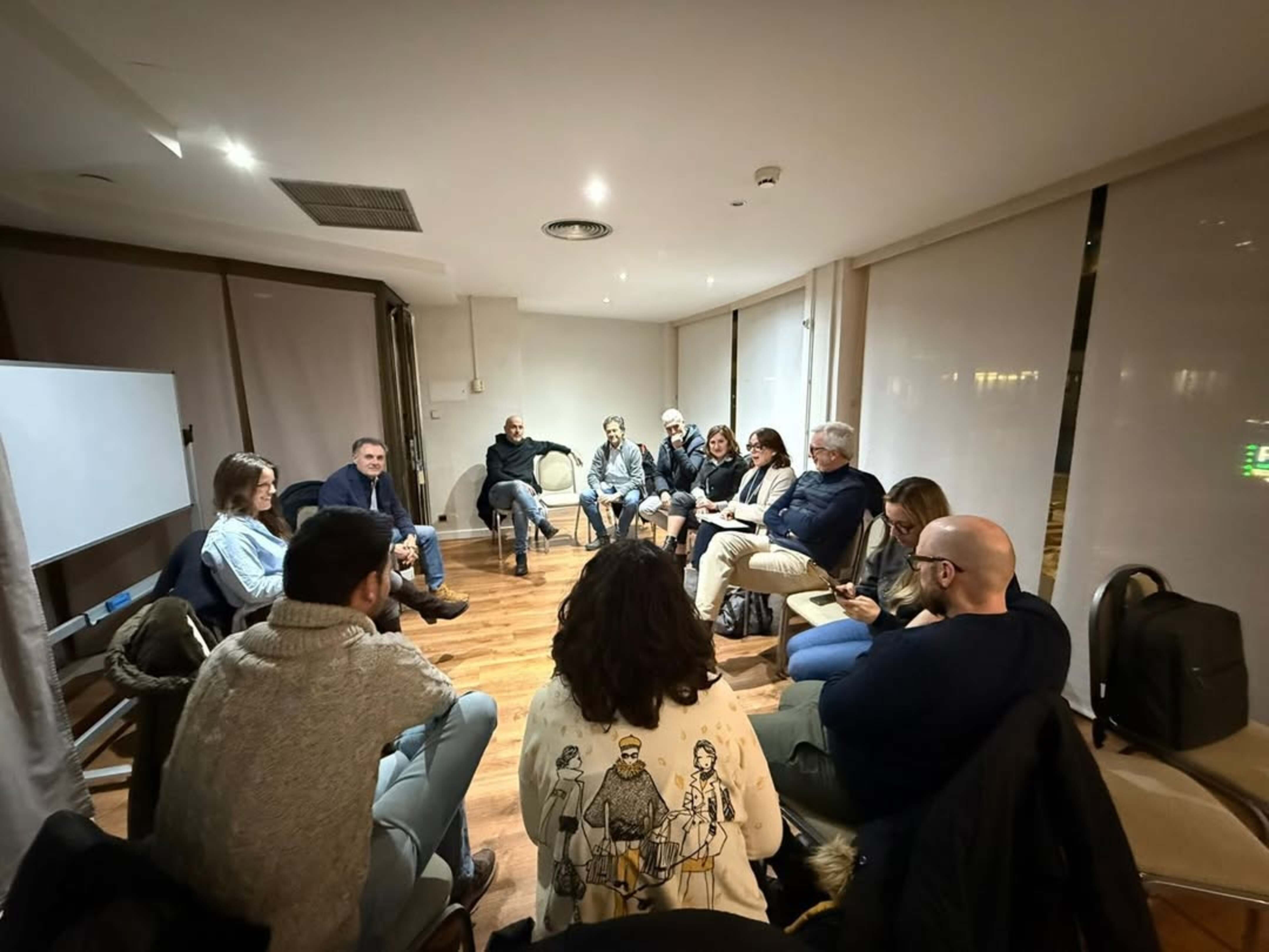 Un moment de la trobada.