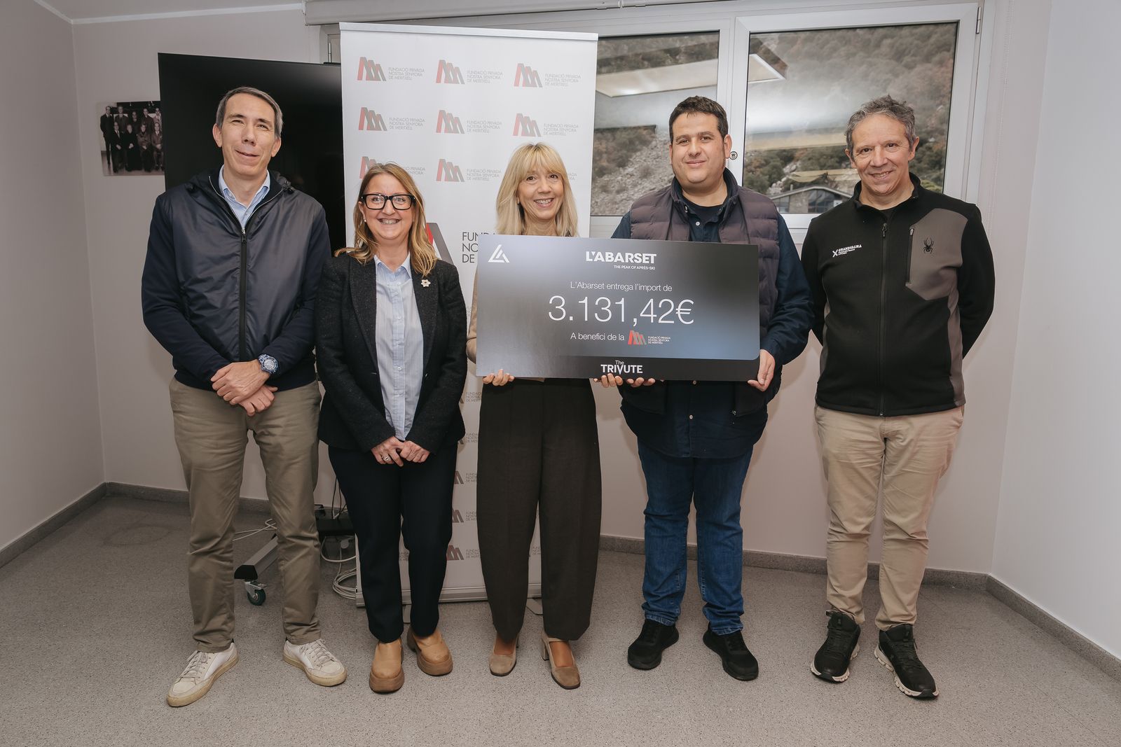 L’Abarset recapta més de 3.000 euros per a la Fundació Privada Nostra Senyora de Meritxell.