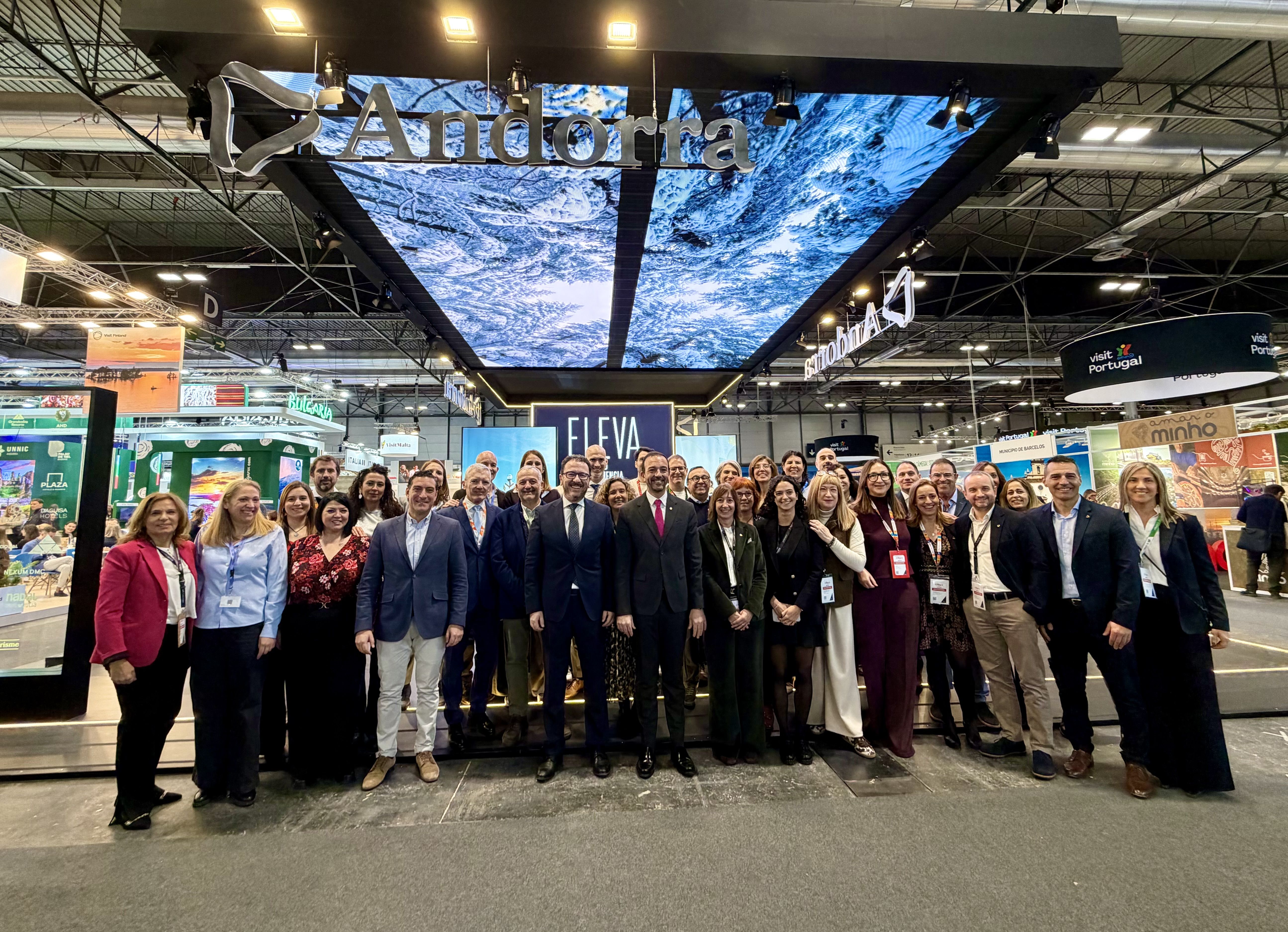 Foto de grup dels participants andorrans a Fitur.