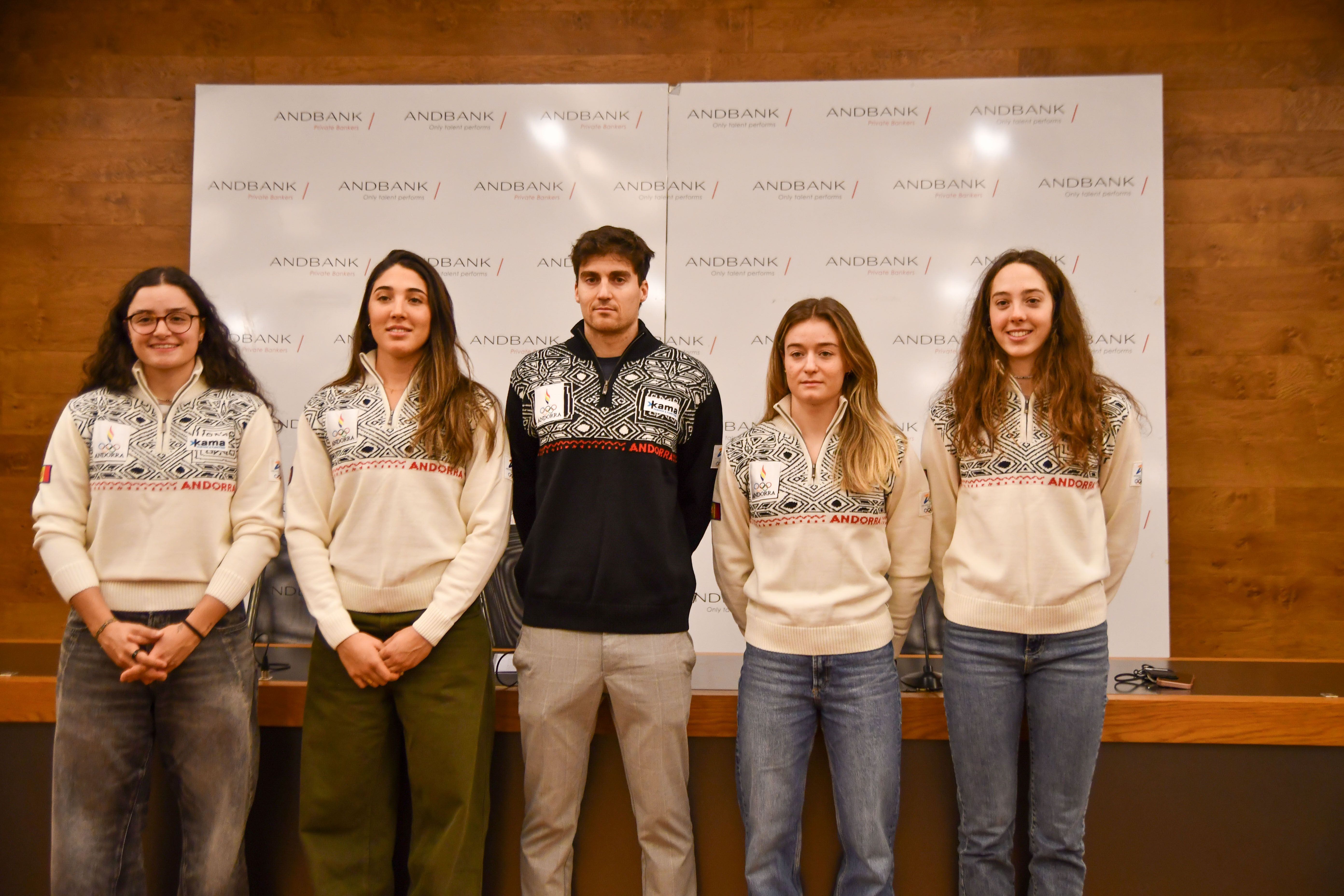 Alguns dels esportistes andorrans que aniran en els Jocs Olímpics d'hivern aquest mes de febrer.