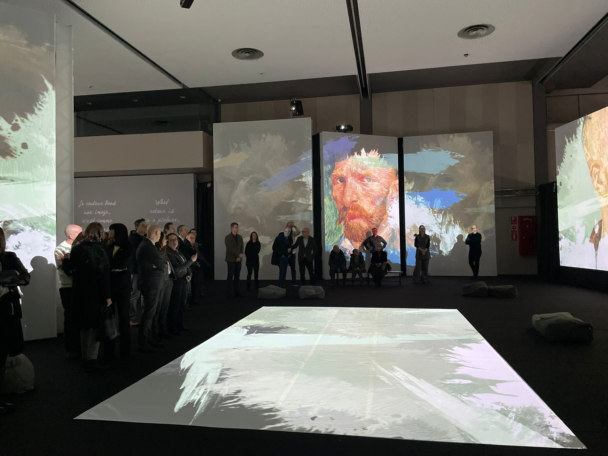 Interior de la sala immersiva. Interior de la sala immersiva.