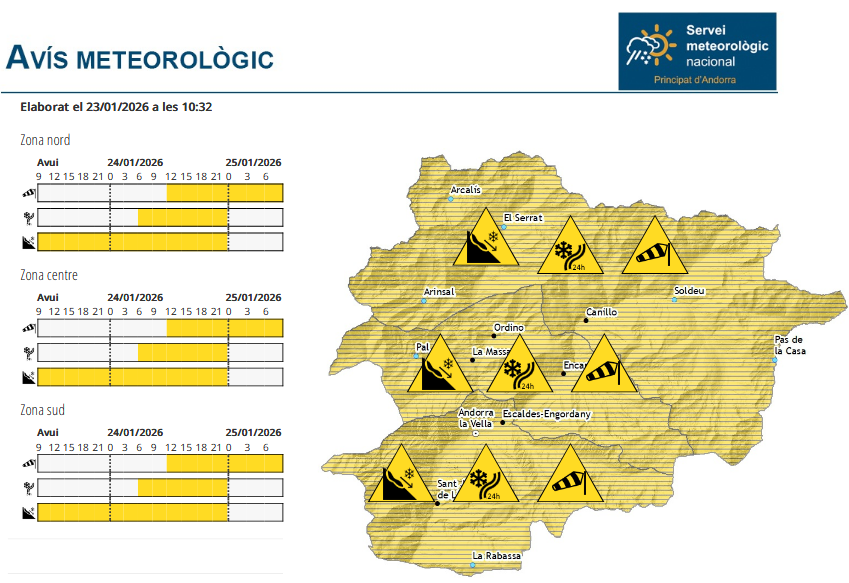 El servei meteorològic ha activat l'avís groc aquest dissabte i diumenge.