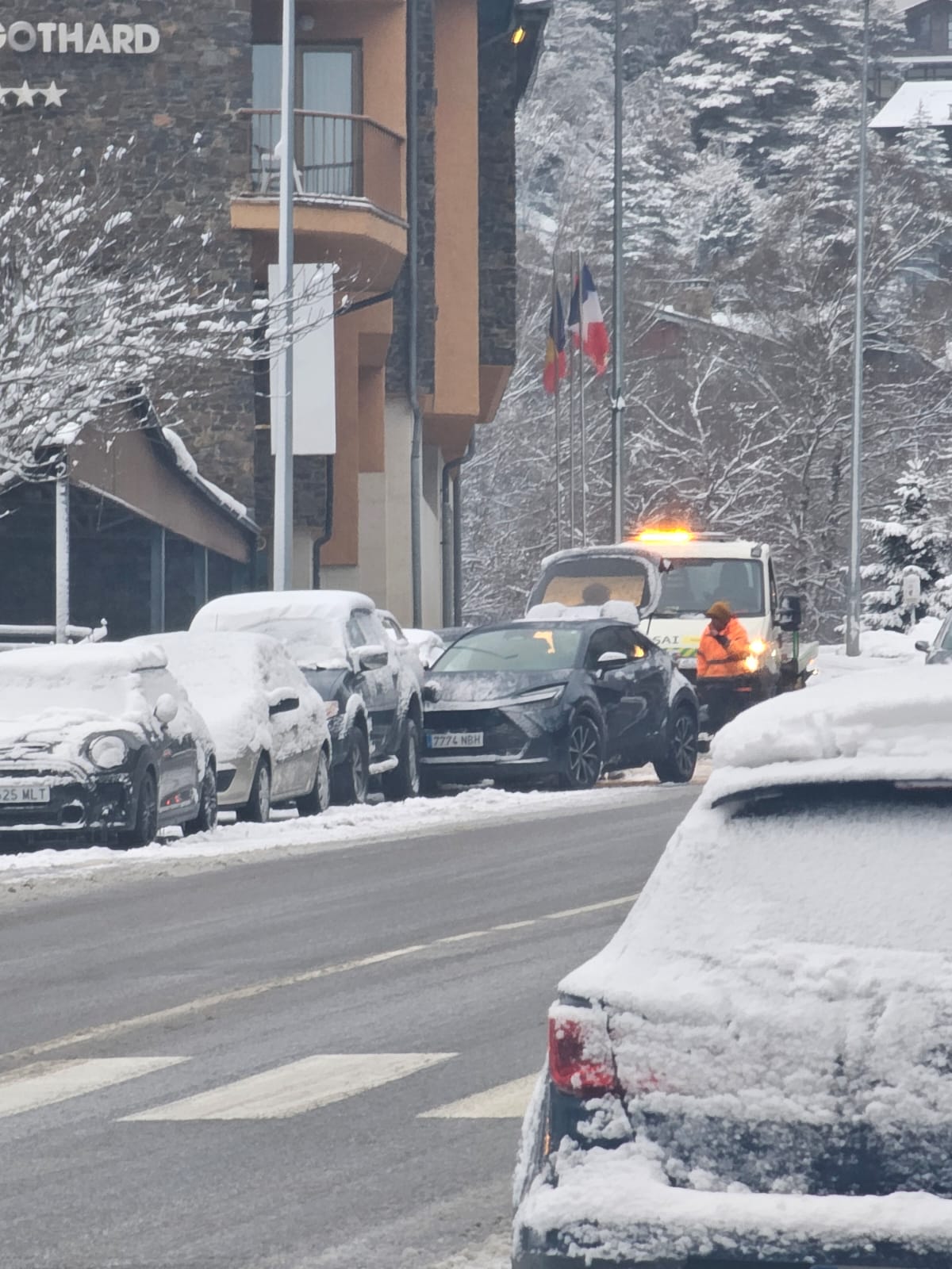 El vehicle en qüestió, després de l'incident.