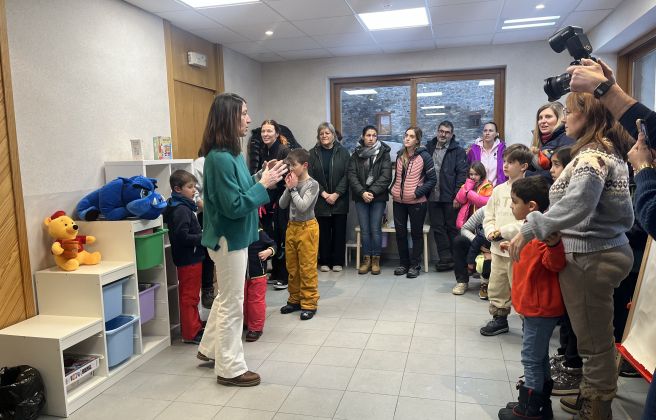 Inauguració del nou espai d'esbarjo per a infants a Ordino. Inauguració del nou espai d'esbarjo per a infants a Ordino.
