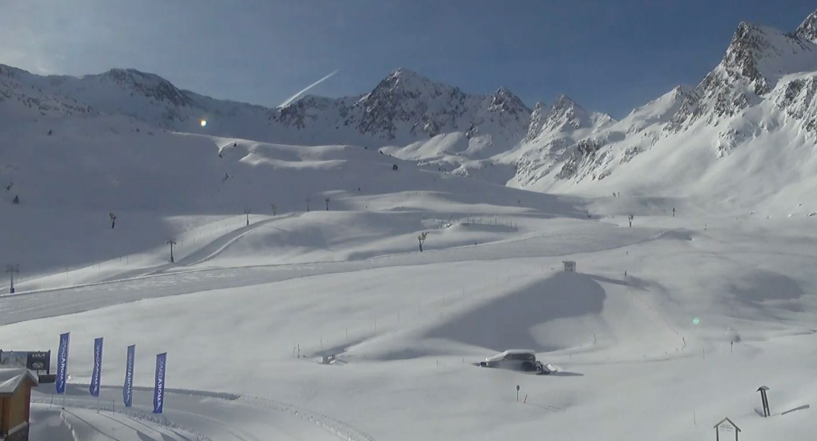 L'estació d'Ordino Arcalis aquest matí.