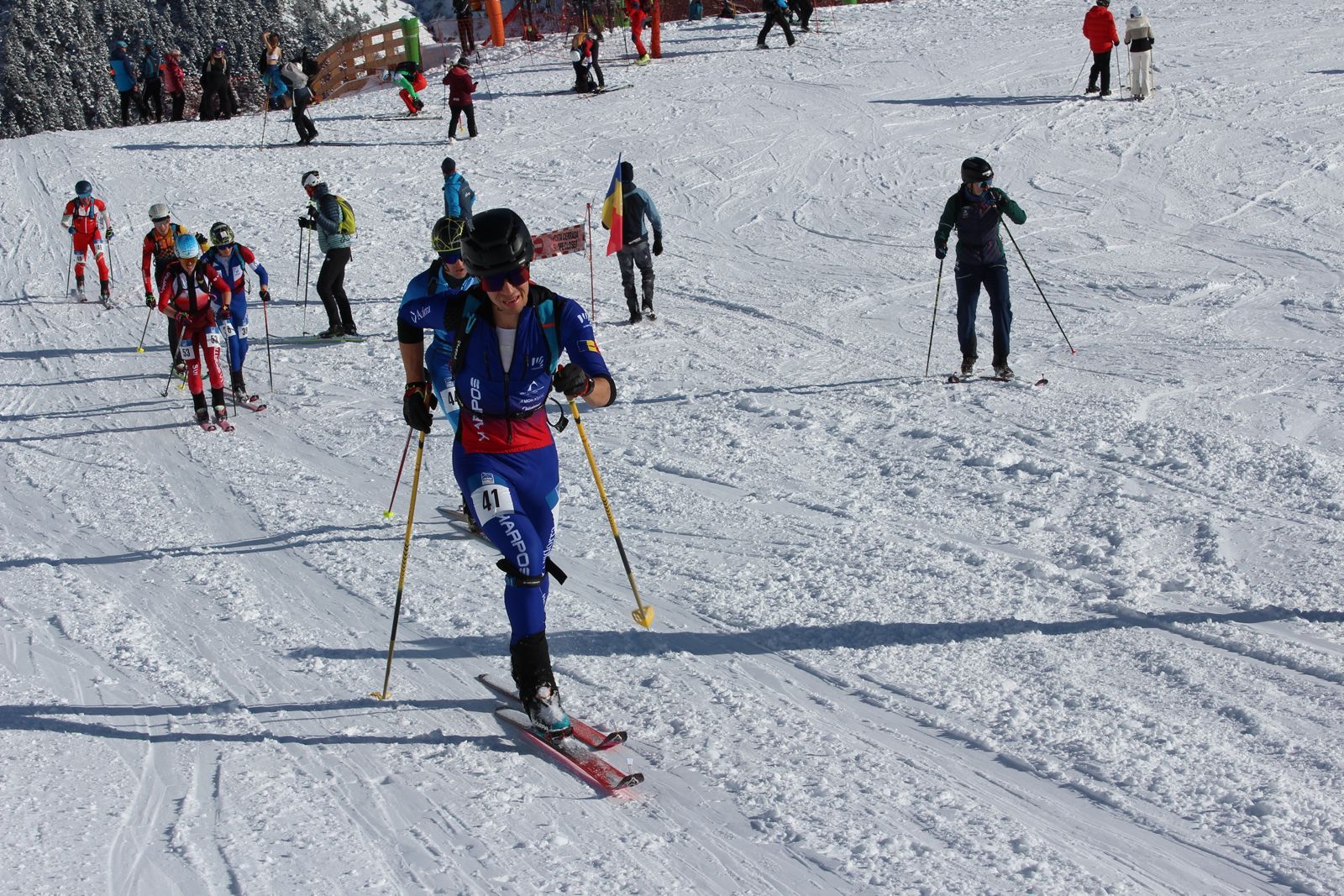 El representant de la FAM, Marc Casanovas, durant la cursa. El representant de la FAM, Marc Casanovas, durant la cursa.