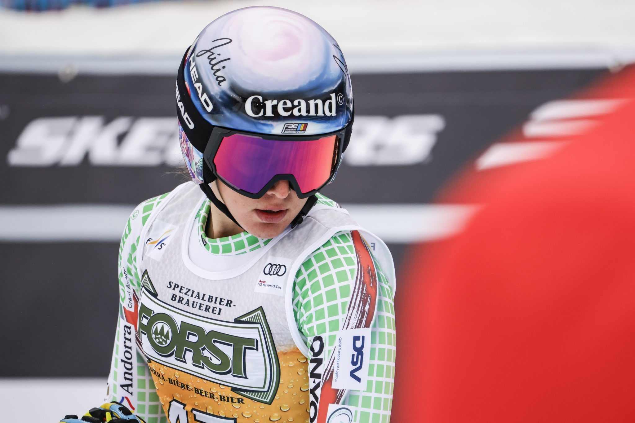 Cande Moreno, a la Copa del Món de Tarvisio (Itàlia).