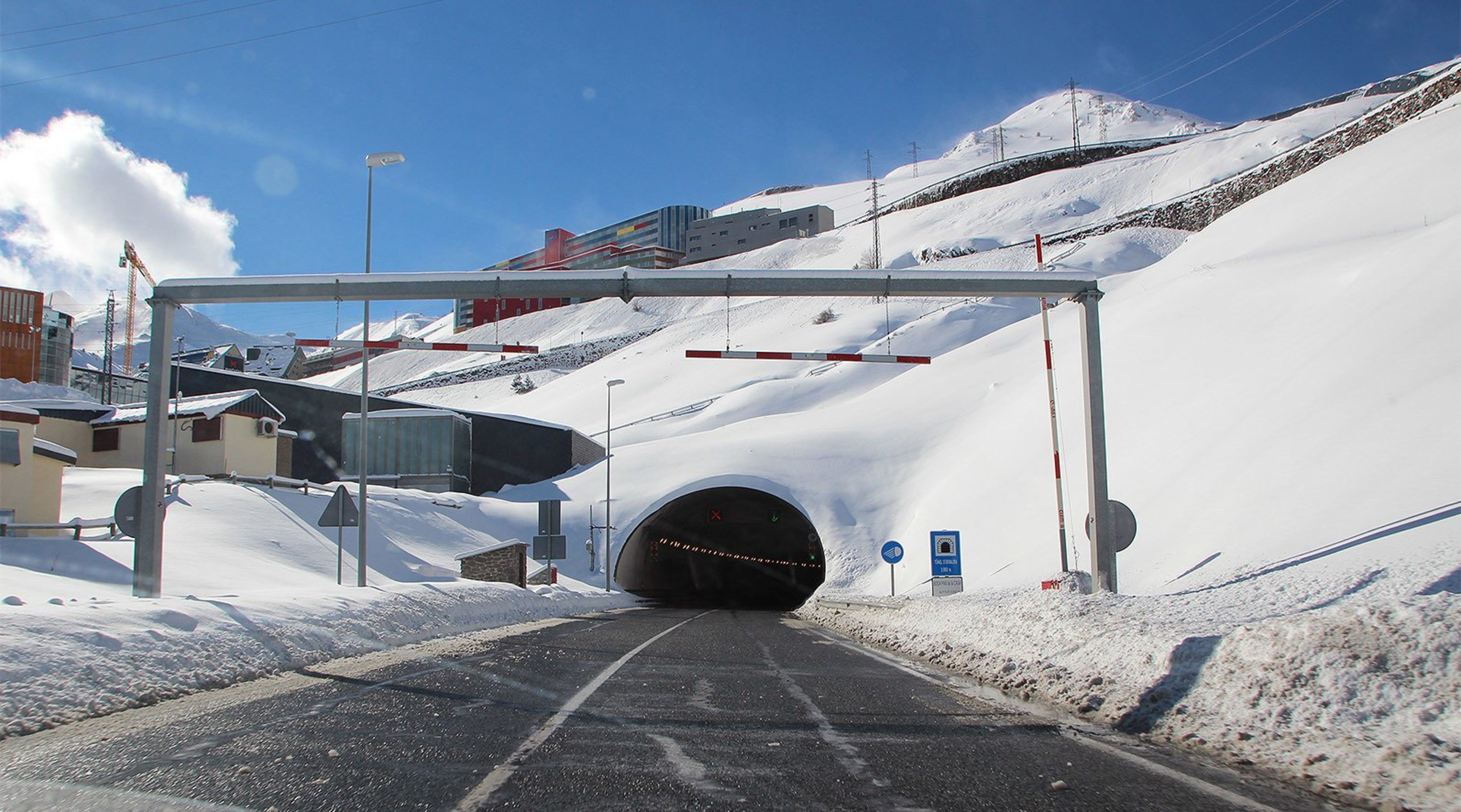 Una imatge del túnel d'Envalira.