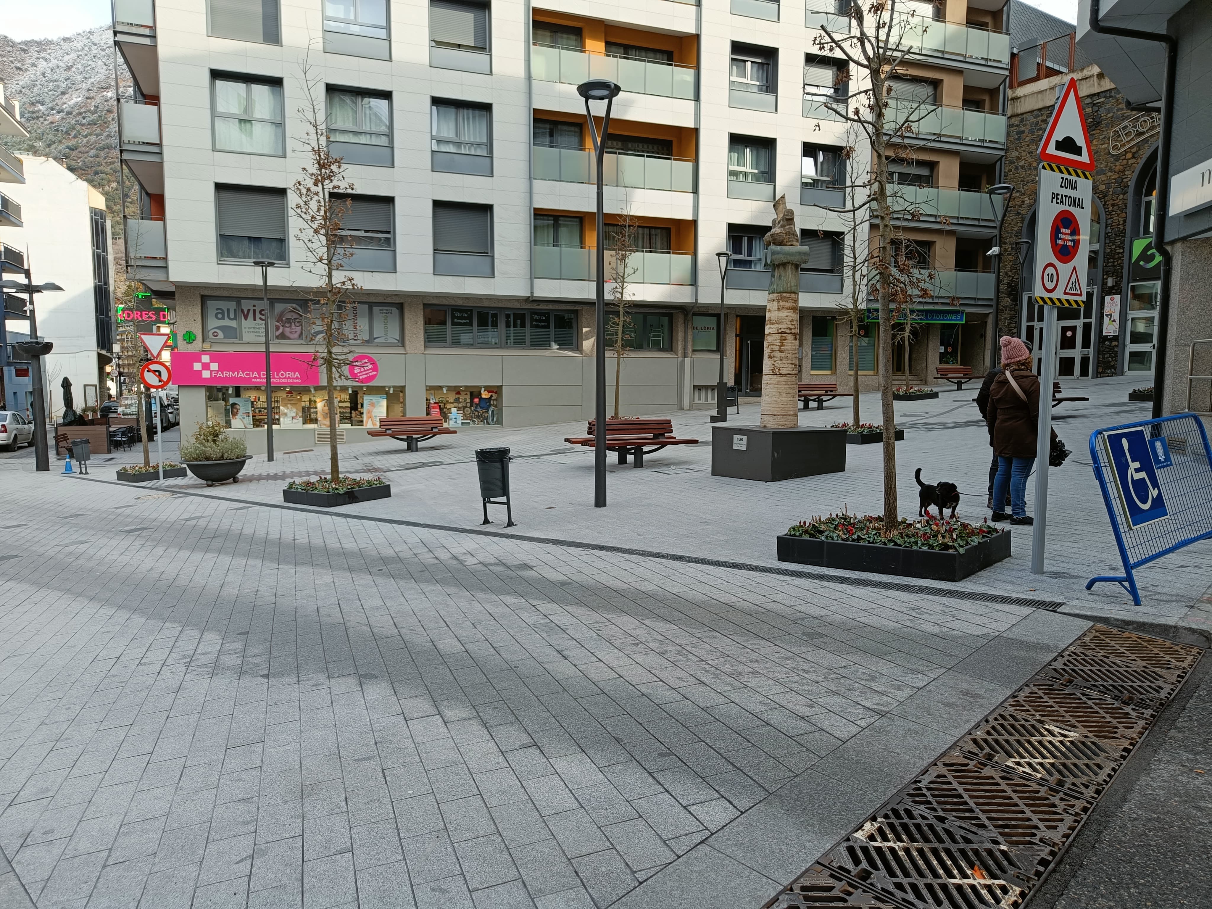 Imatge de la plaça Calonge aquest mateix dimecres.