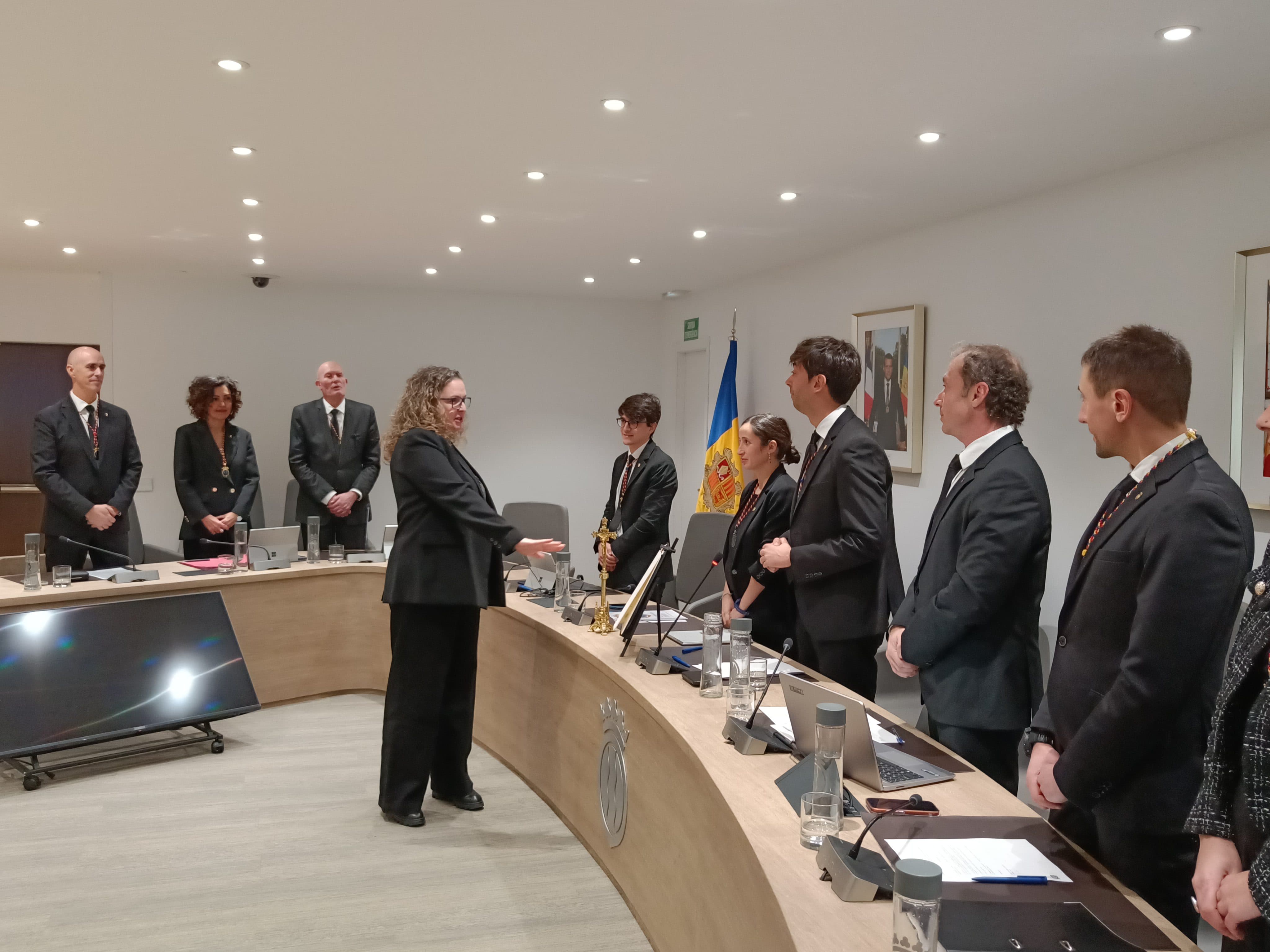 Montserrat Altimir en el moment de jurar el càrrec. // M. P.