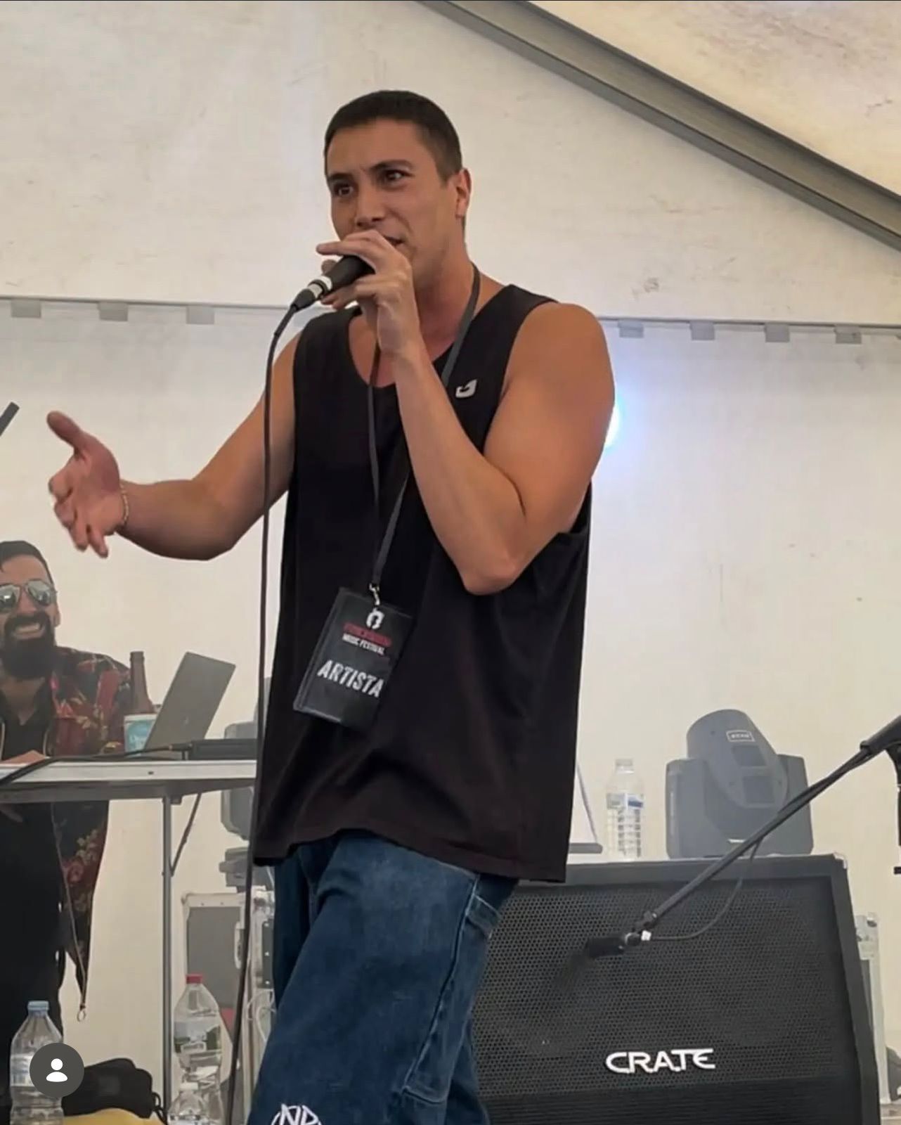 Jordan MC actuant al Rockòdrom Music Festival, a Arinsal. // Jordan MC