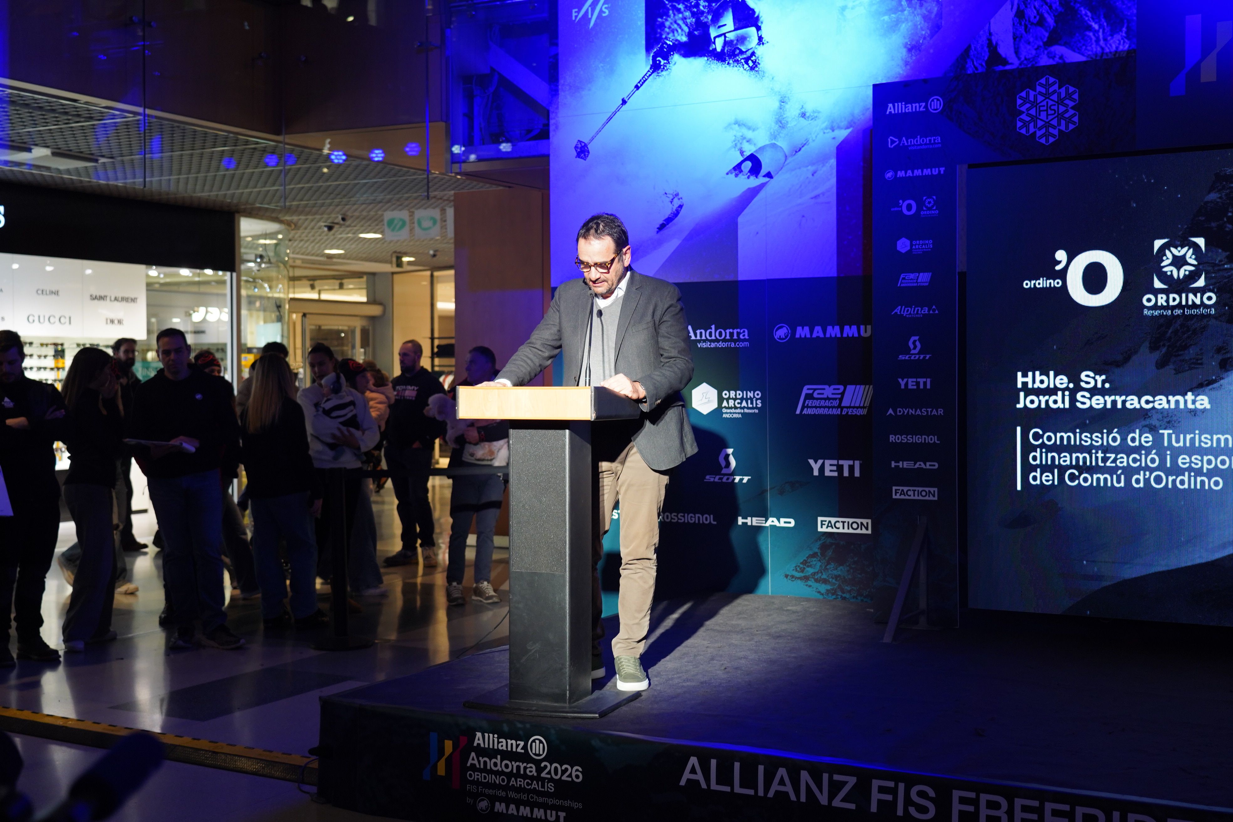 Jordi Serracanta, conseller d’Esport d’Ordino, intervé durant la presentació.