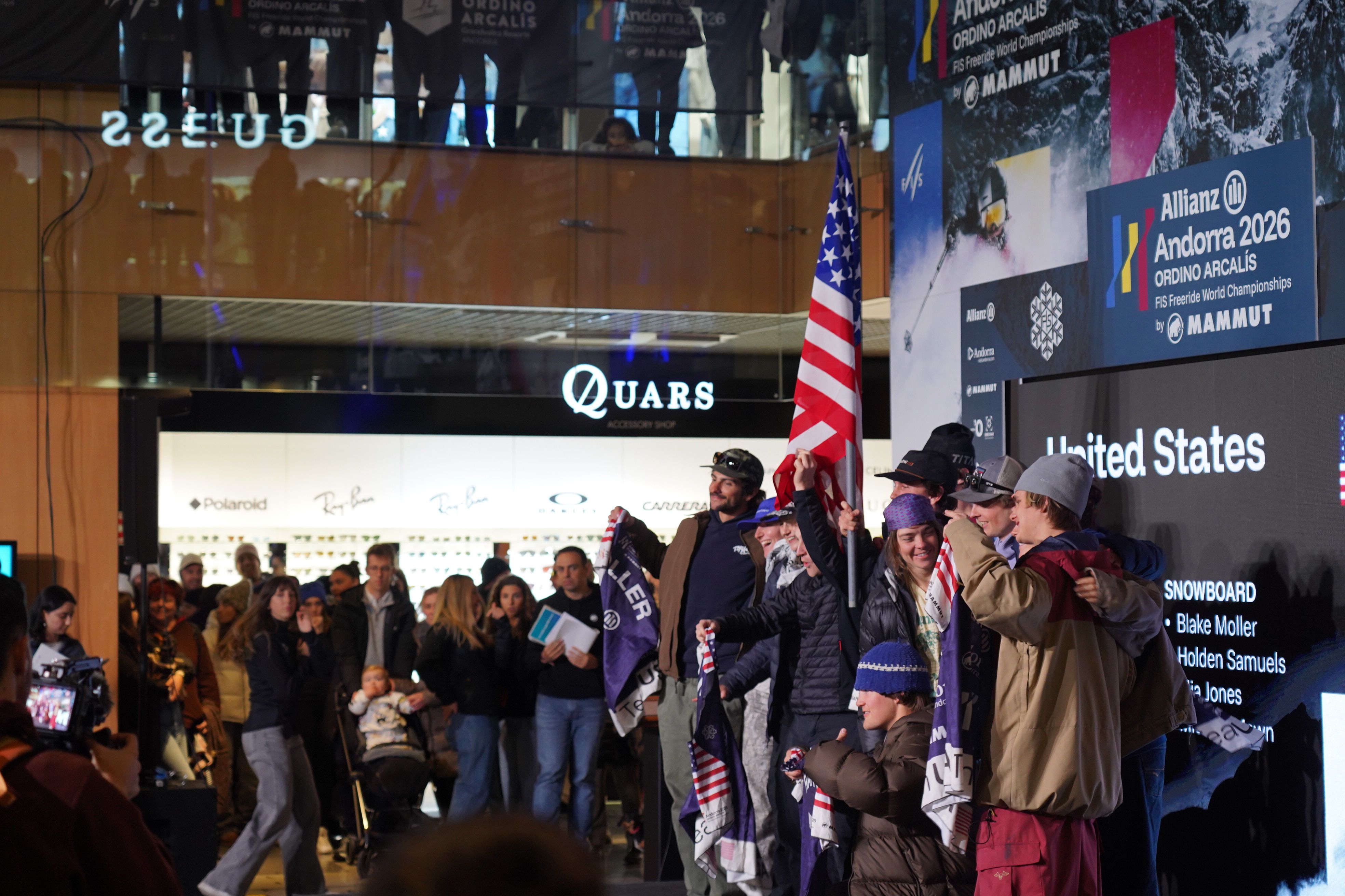 Els ‘riders’ de l’equip estatunidenc.