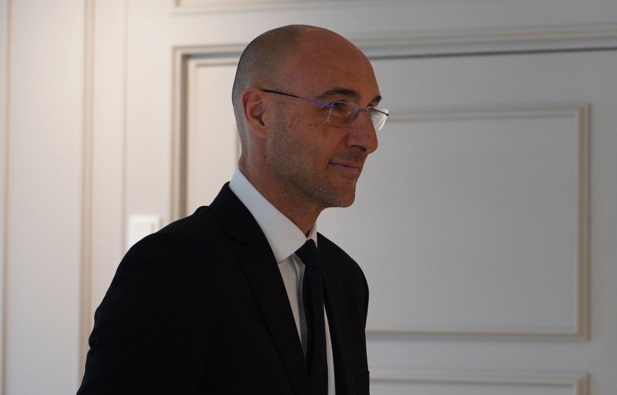 Jordi Puy durant l'acte de jura. Jordi Puy durant l'acte de jura.