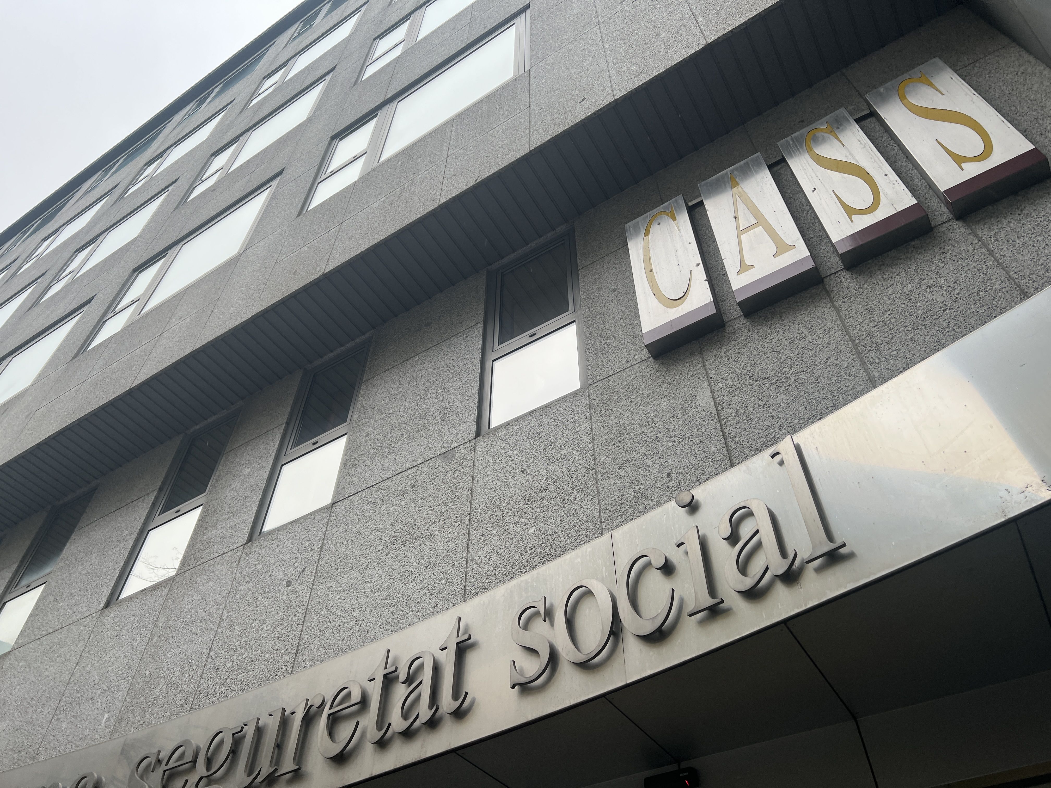 Una imatge de la façana de la seu de la CASS aquest matí.