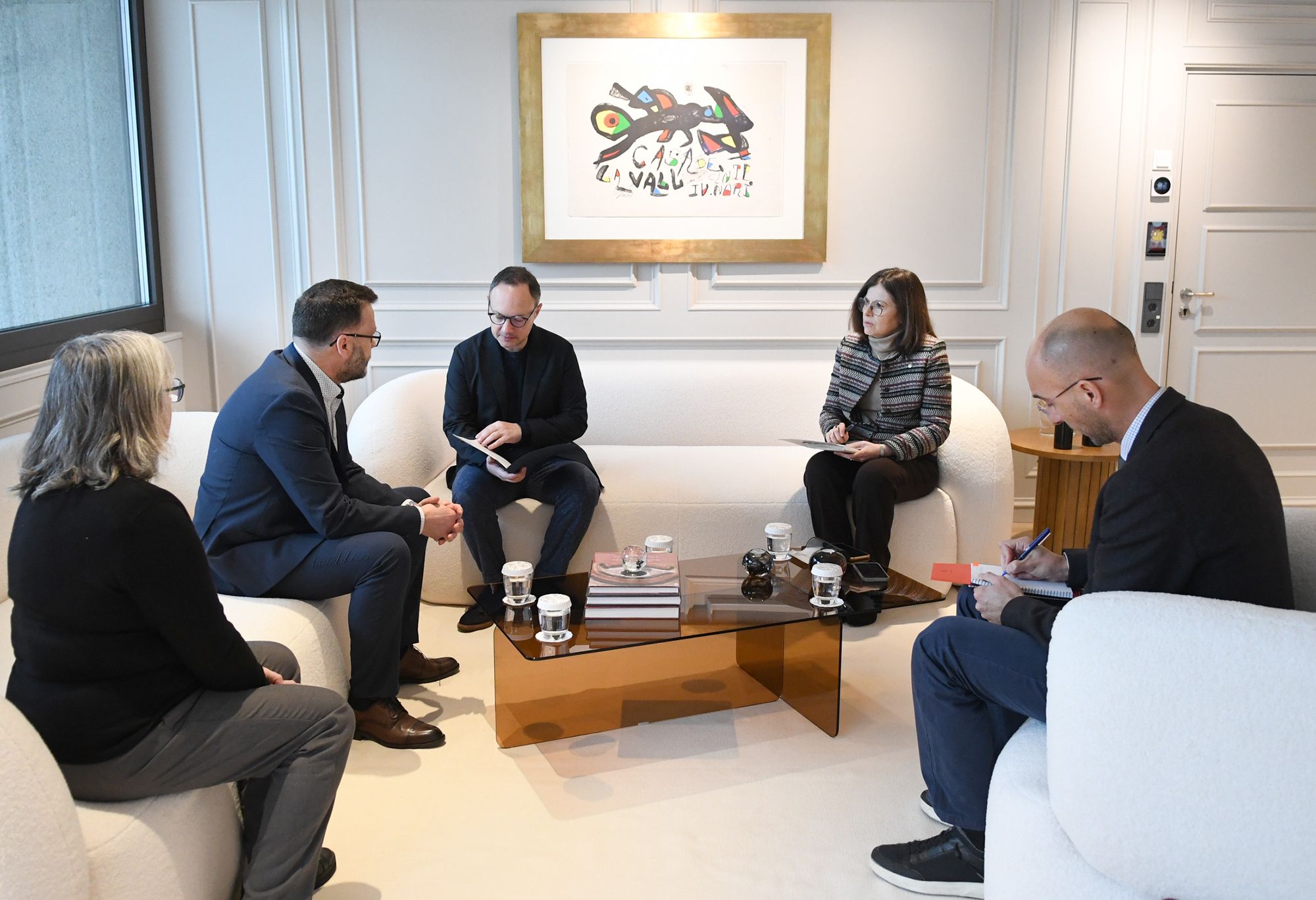 Un moment de la trobada.