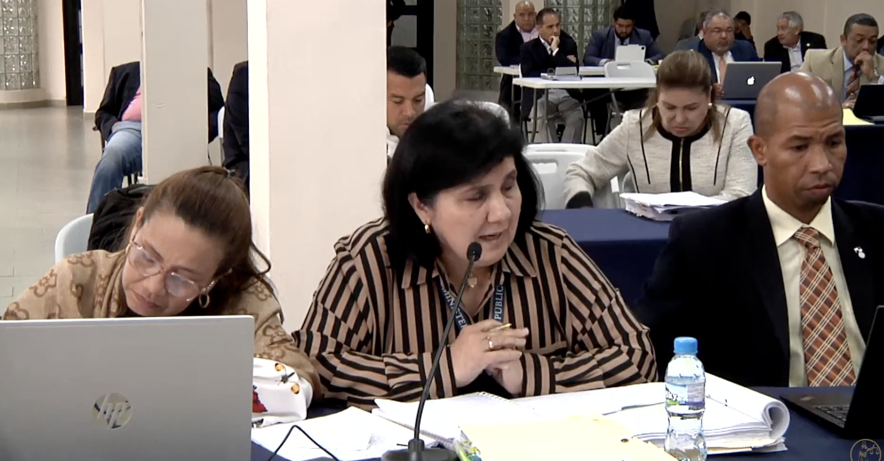 La fiscal Ruth Morcillo durant l'interrogatori.